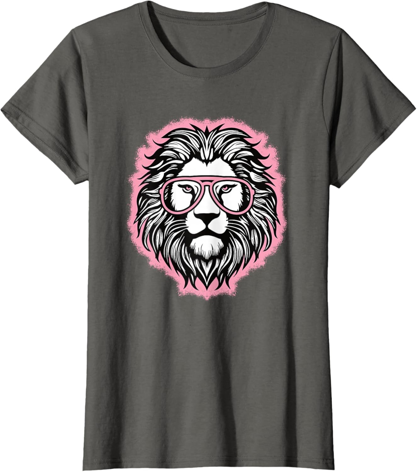Cute Pink Lion T-Shirt for Women and Girls - Perfect for Lion Lovers - 7