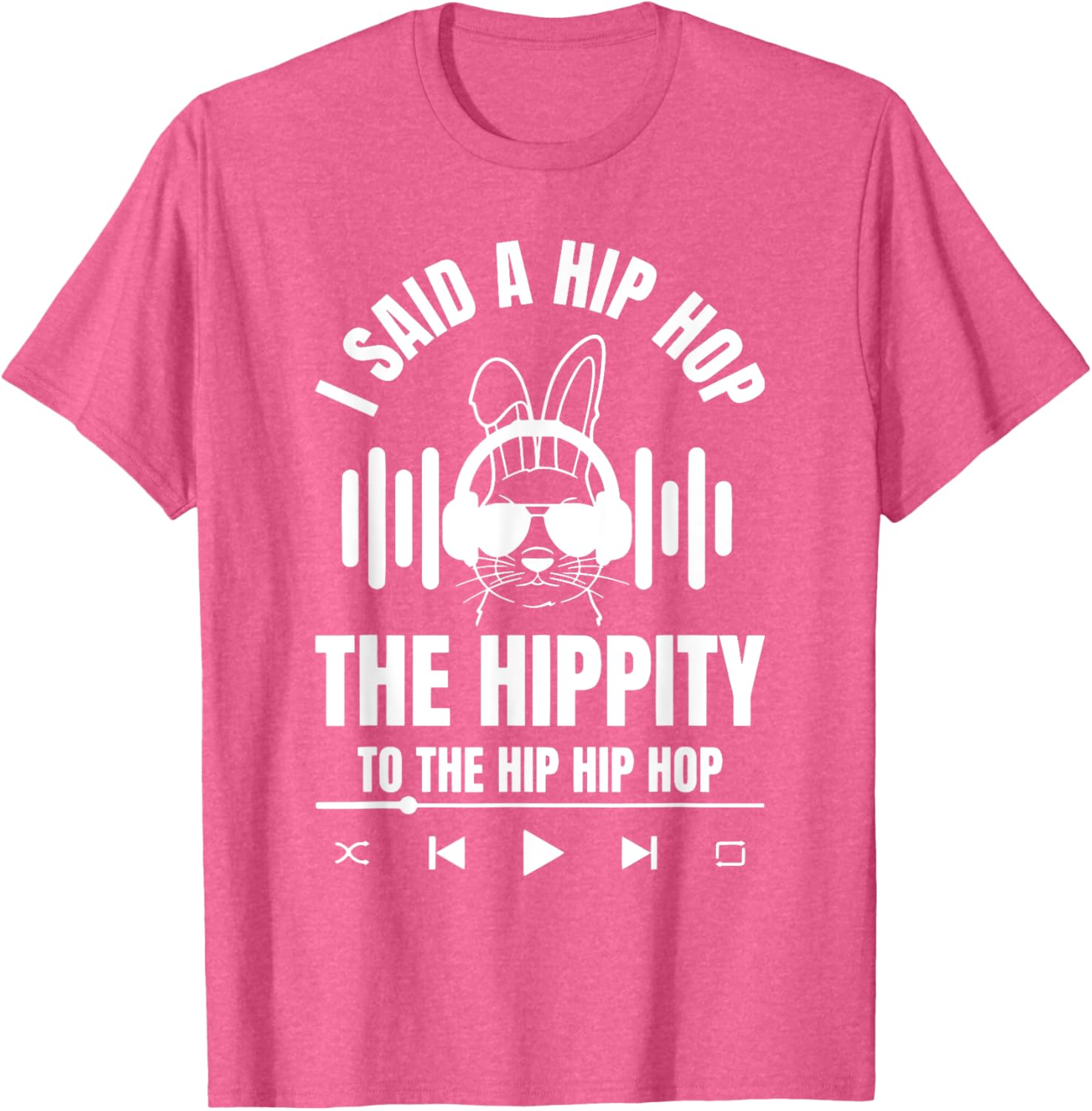 Funny Hip Hop Bunny Easter T-Shirt for Trendy Holiday Style - 8