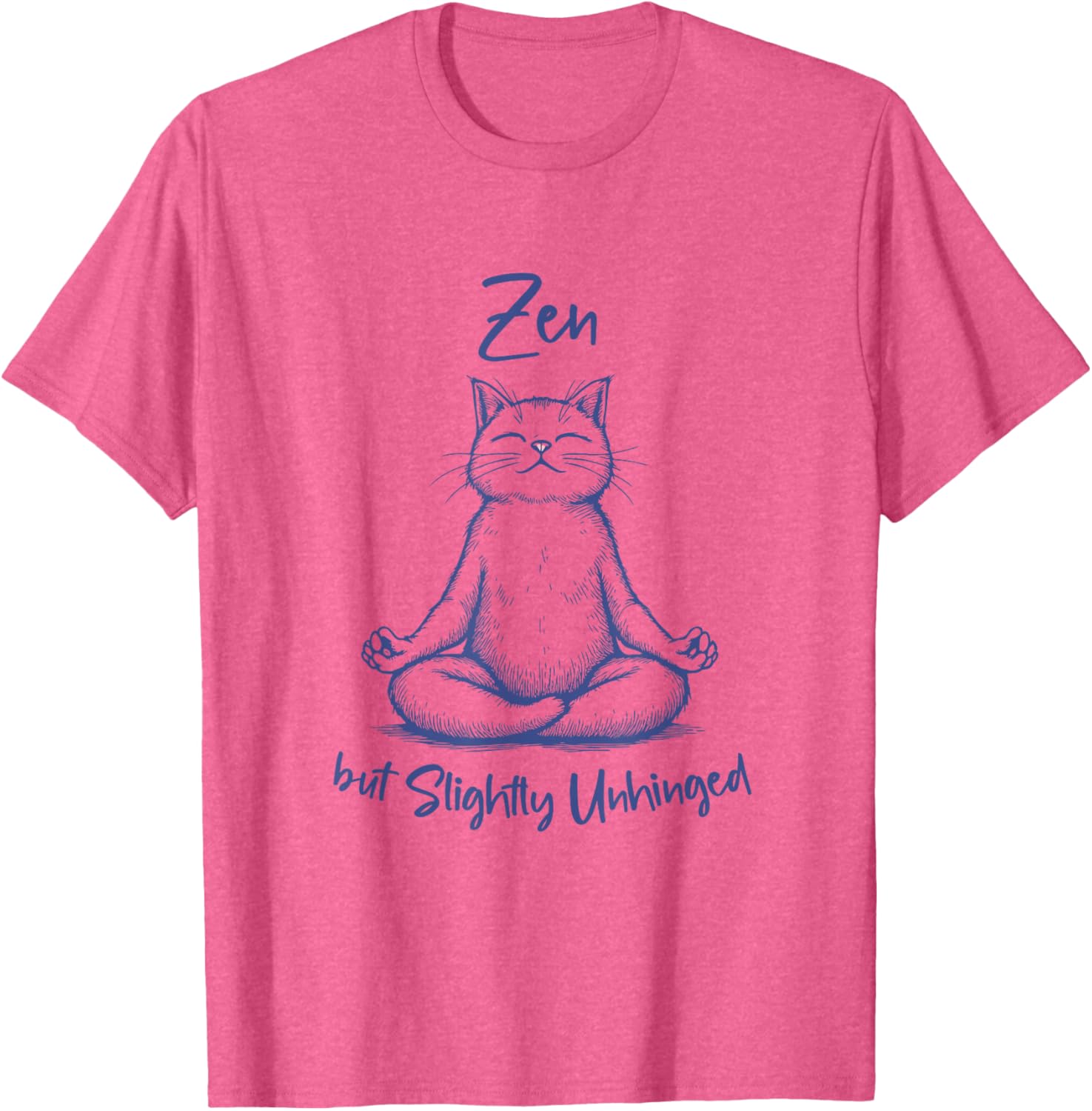 Funny Cat Meditation T-Shirt Zen Vibes for Men and Women - 7