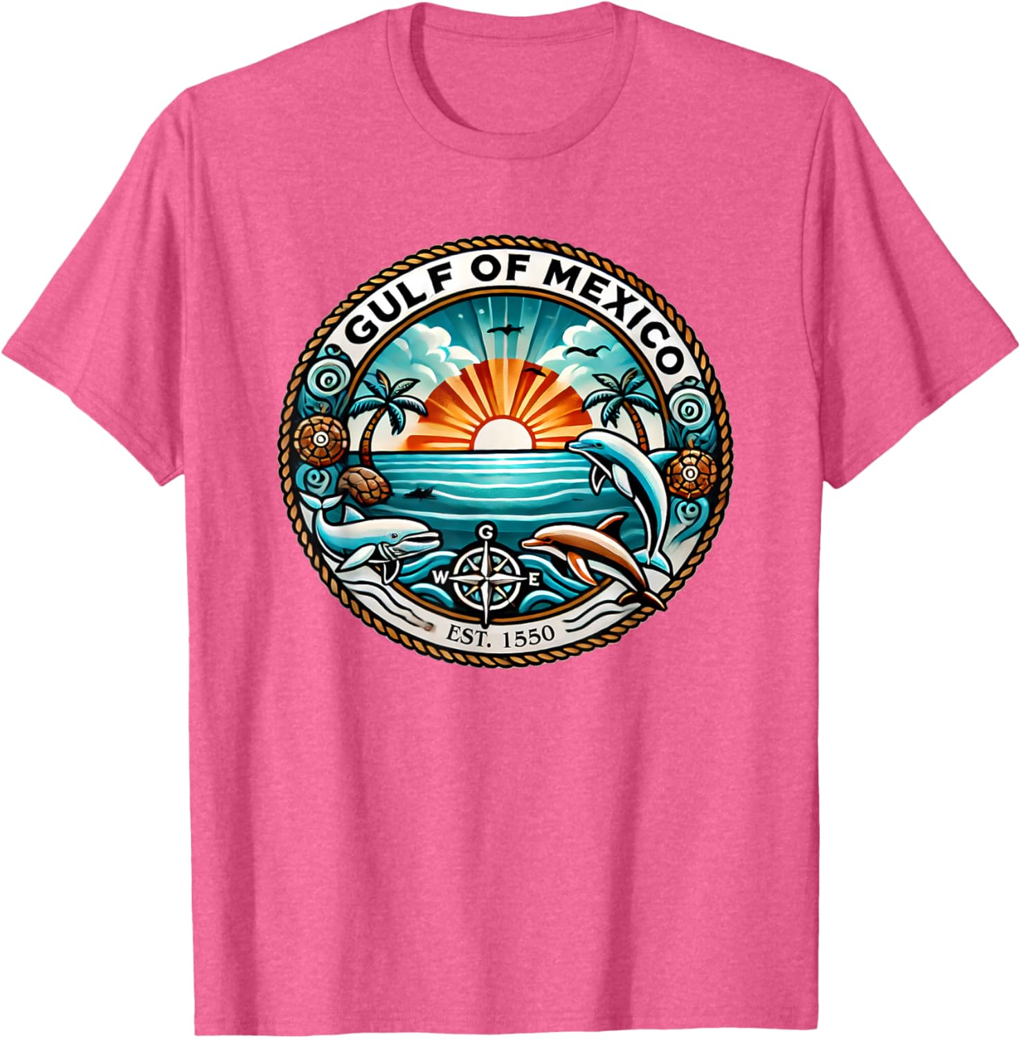 Gulf of Mexico Sunset T-Shirt - Vibrant Caribbean Beach Design - 29