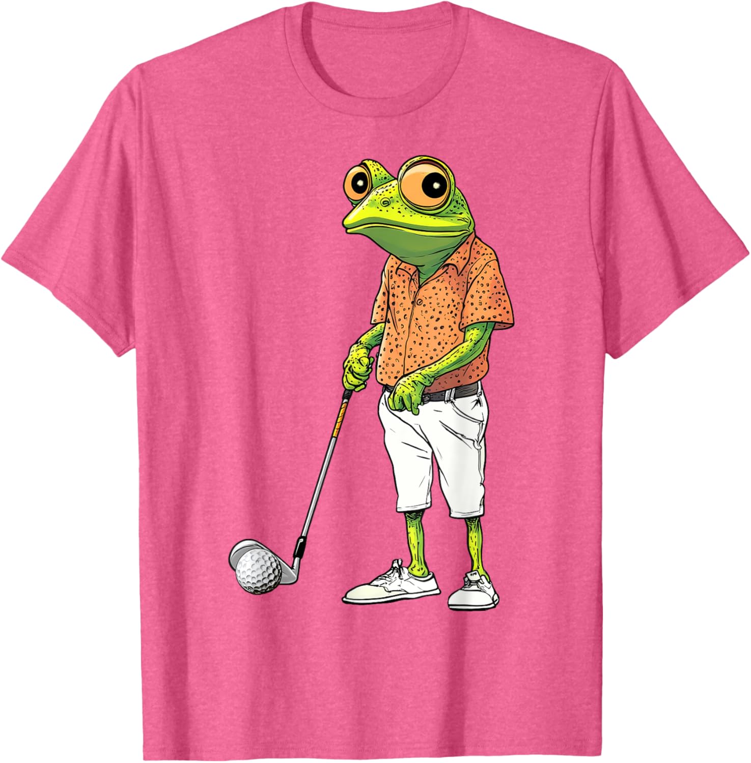 Cute Frog Golf Player T-Shirt for Golf Lovers and Animal Fans - 19