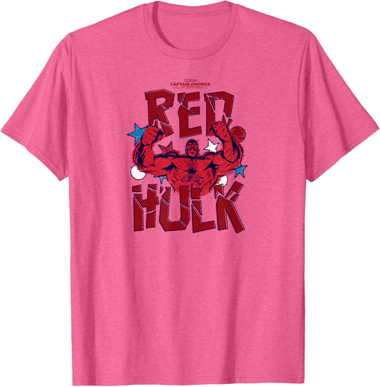 Captain America Brave New World Red Hulk Scribble T-Shirt for Fans - 3