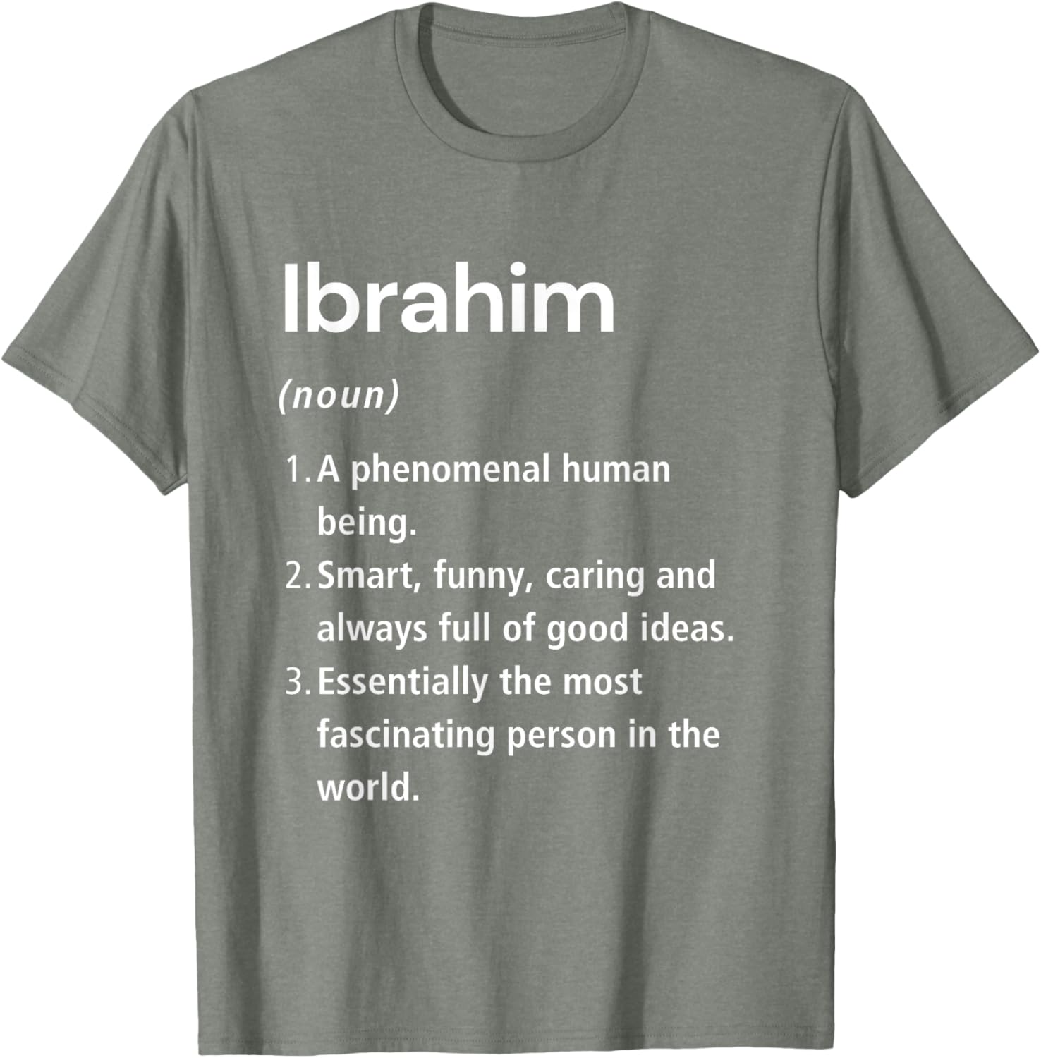 Funny Ibrahim Name Definition T-Shirt for Unique Style & Humor - 2
