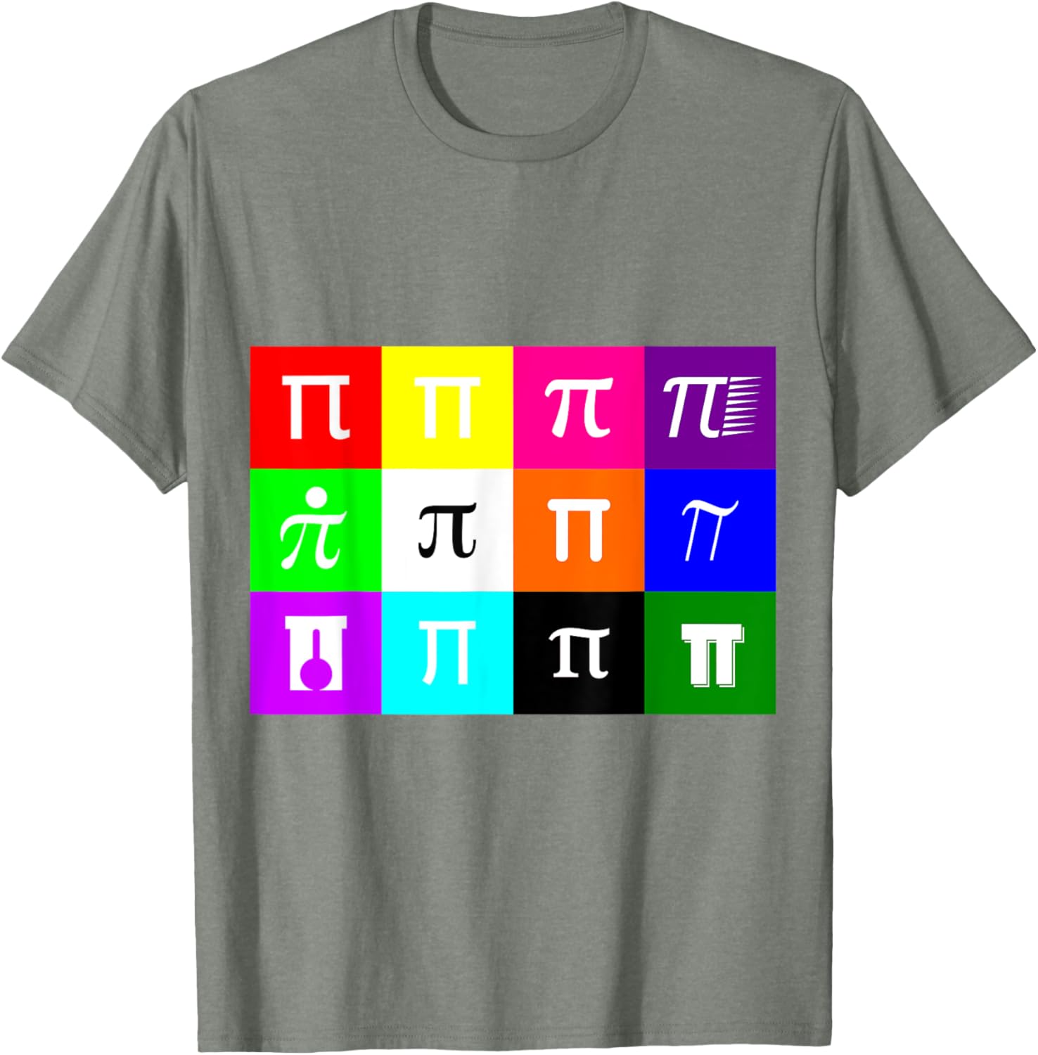 Colorblock Happy Pi Day T-Shirt for Math Geometry Nerds and Geeks - 19