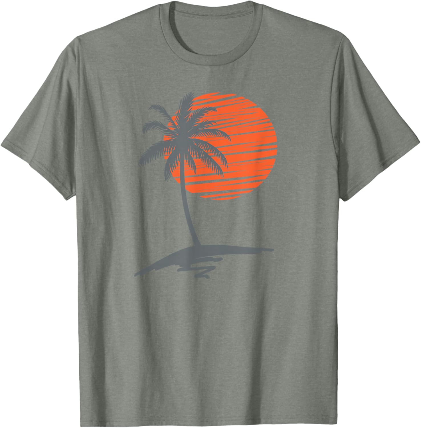 Cool Summer Beach T-Shirt for Men and Women with Sunset Palm Tree Design - 5