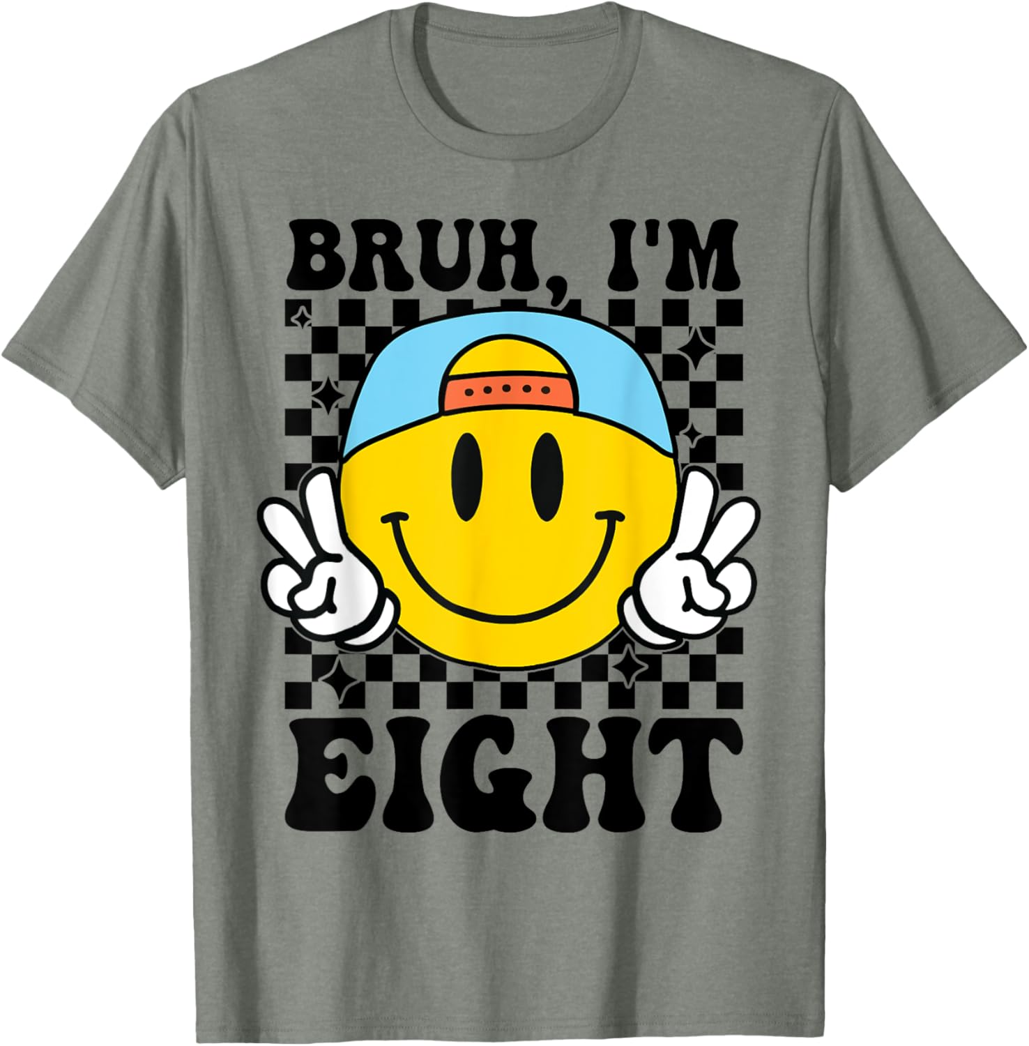 Groovy 8th Birthday T-Shirt for Boys and Girls Fun Gift Idea - 16