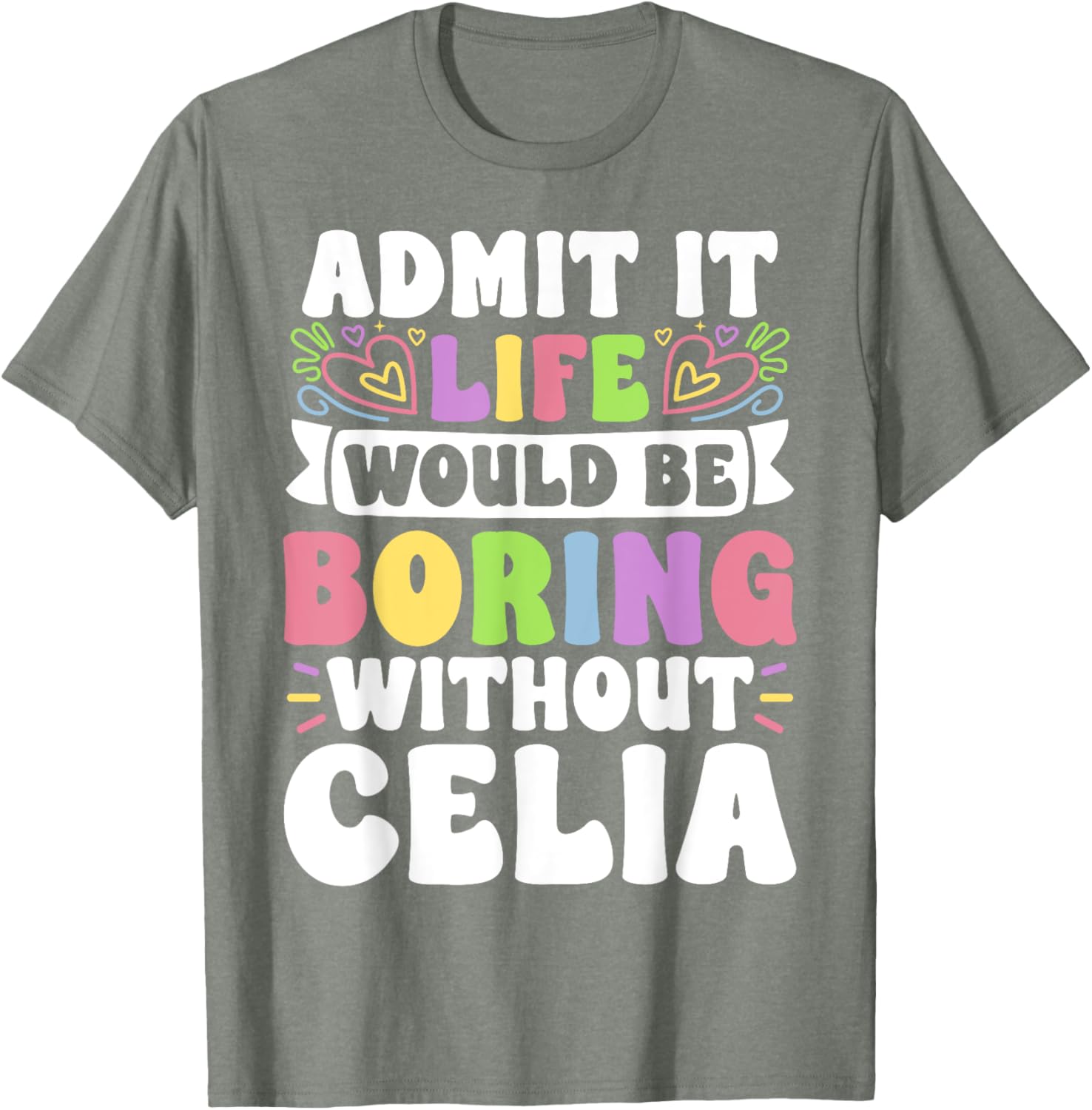 Celia Personalized Funny Family T-Shirt for Unique Style and Comfort - 3