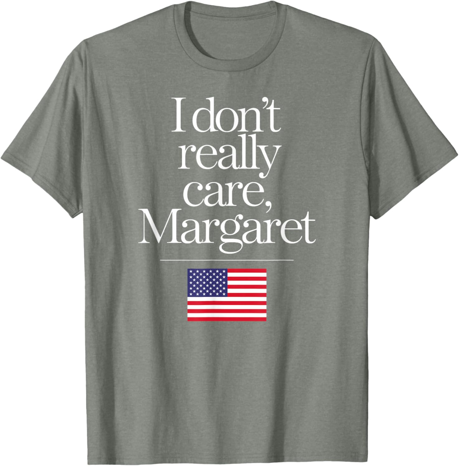 Funny Minimalist JD Vance T-Shirt I Don't Really Care Margaret Design - 8
