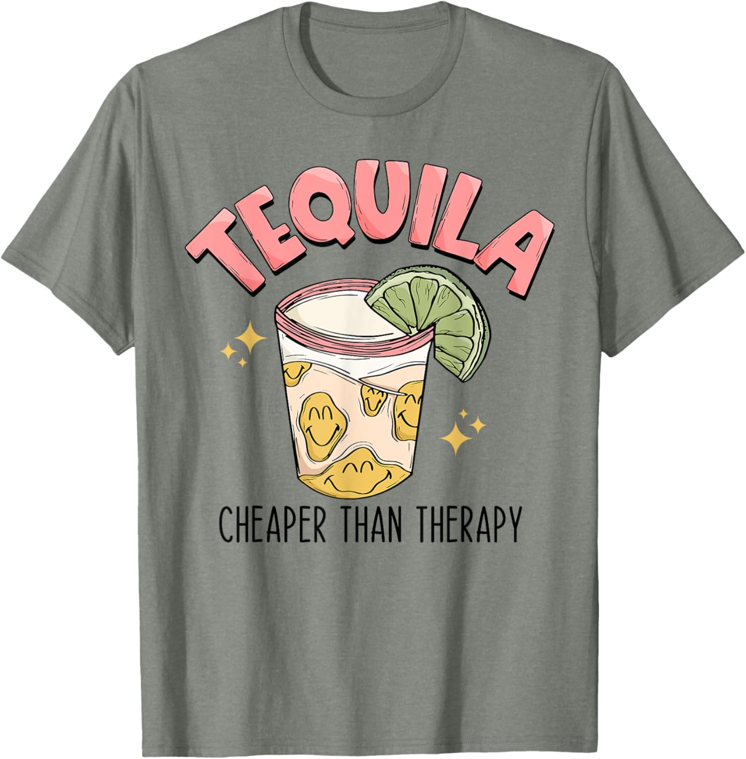 Funny Tequila Therapy T-Shirt for Fun Mexican Style Drinking Lovers - 7