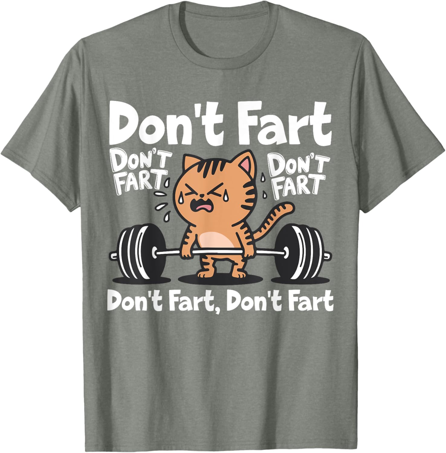 Funny Cat Workout T-Shirt for Weightlifting Fitness Lovers - 5