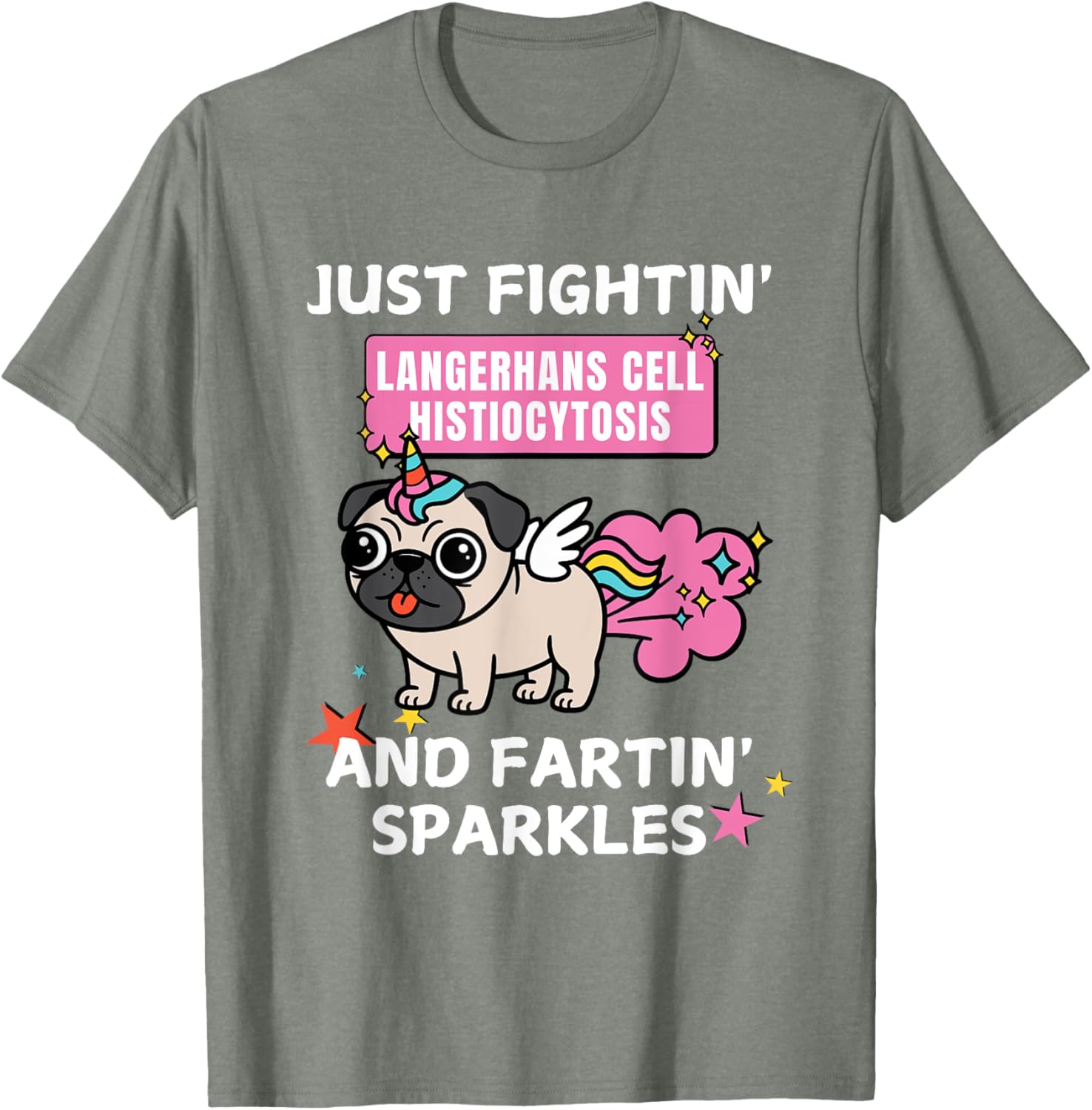Fightin' Langerhans Cell Histiocytosis Funny T-Shirt for Awareness - 15
