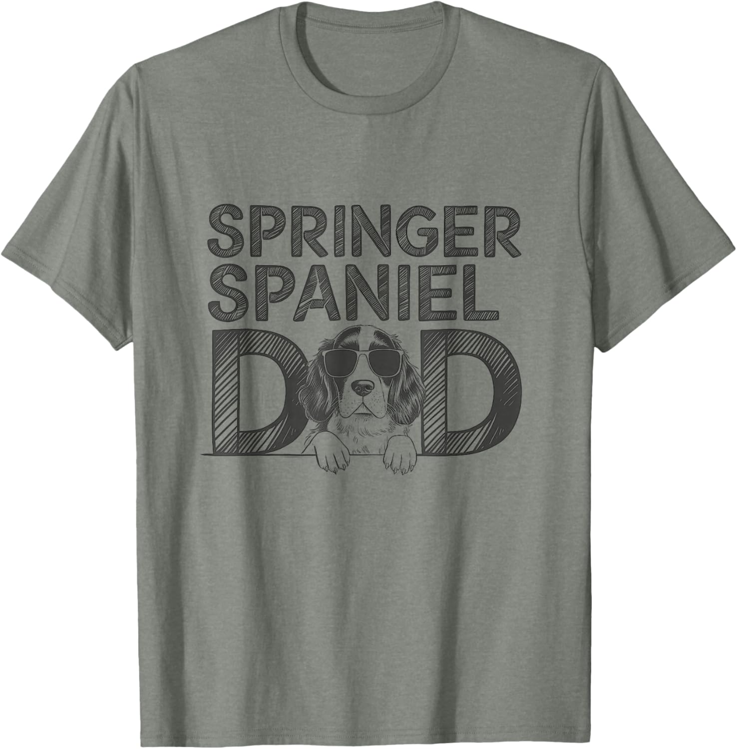 Cute English Springer Spaniel Dad T-Shirt Perfect for Dog Lovers - 7