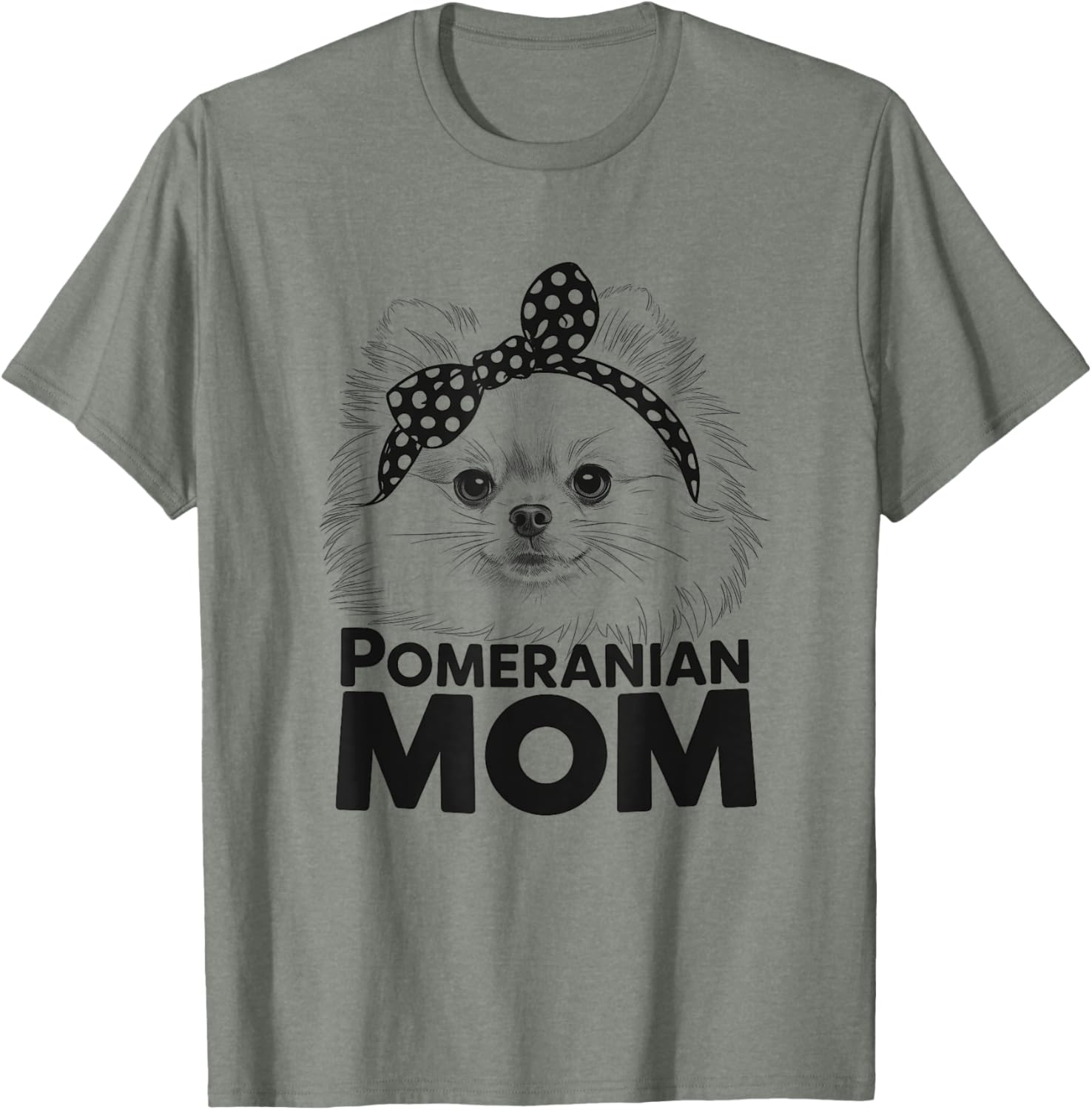Cute Pomeranian Mom T-Shirt Design for Dog Lovers - Women's Apparel - 7