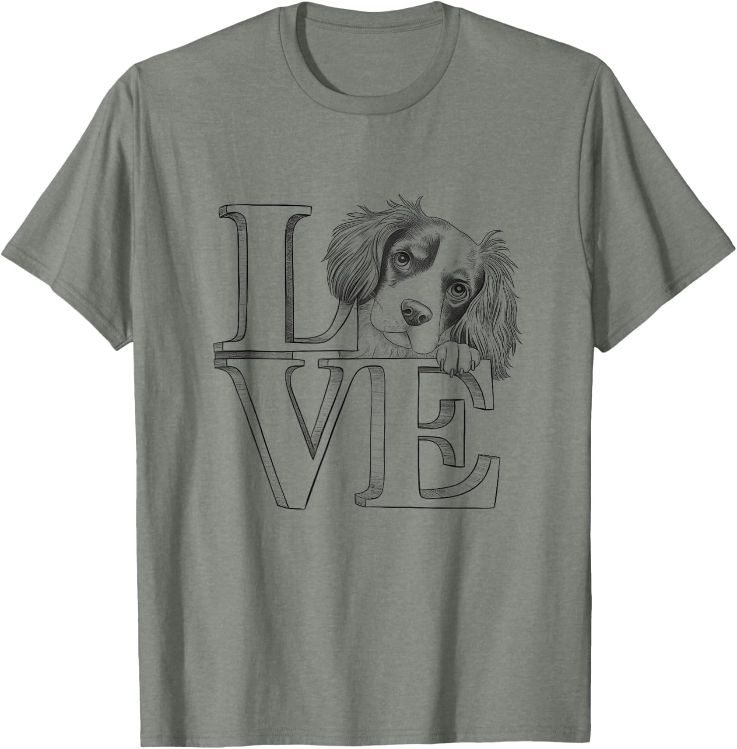 Brittany Spaniel Love T-Shirt for Men and Women - Perfect Dog Owner Gift - 9