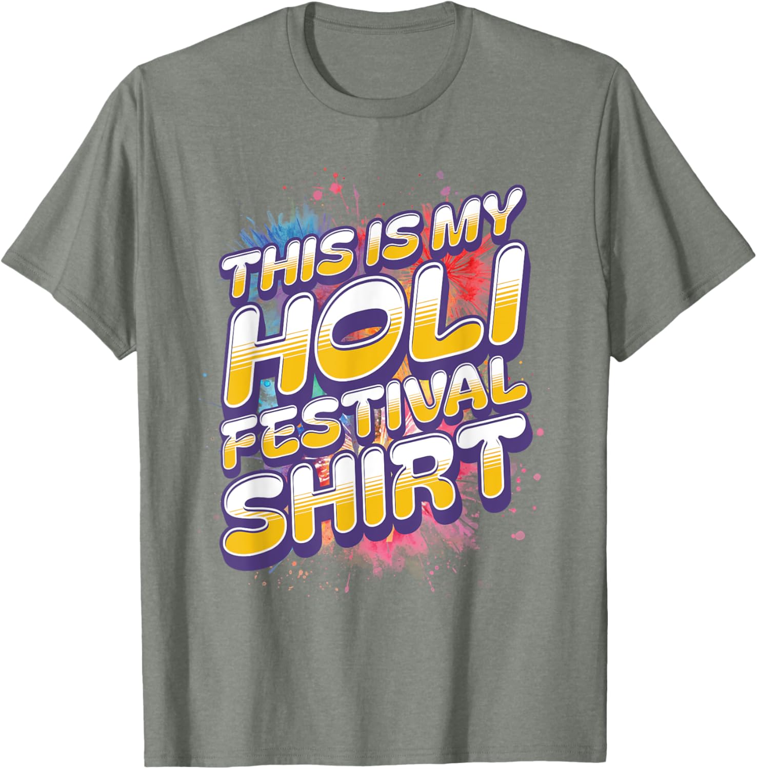 Colorful Holi Festival Shirt for Men and Women - Celebrate in Style - 27