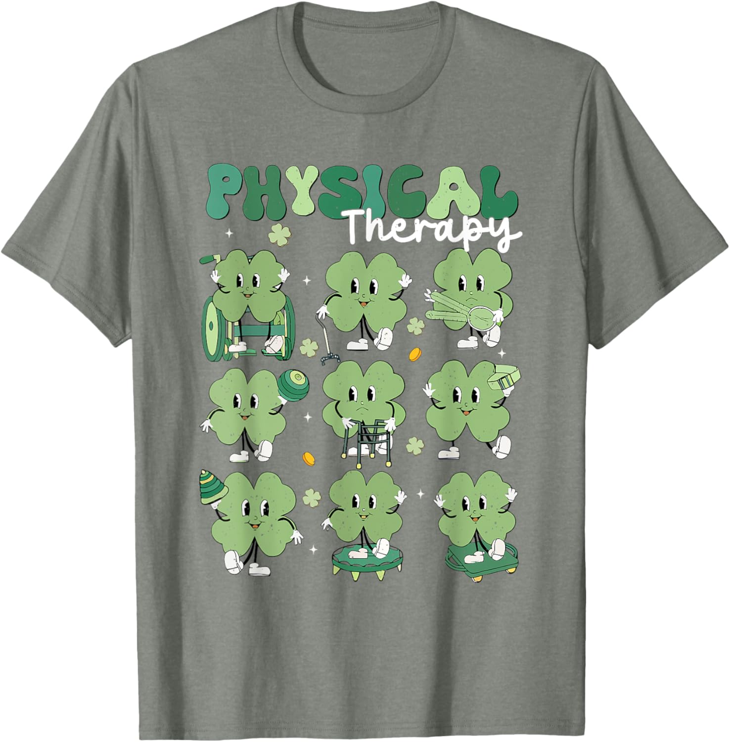 Groovy St Patricks Day Lucky Shamrock T-Shirt for Fun Celebrations - 2