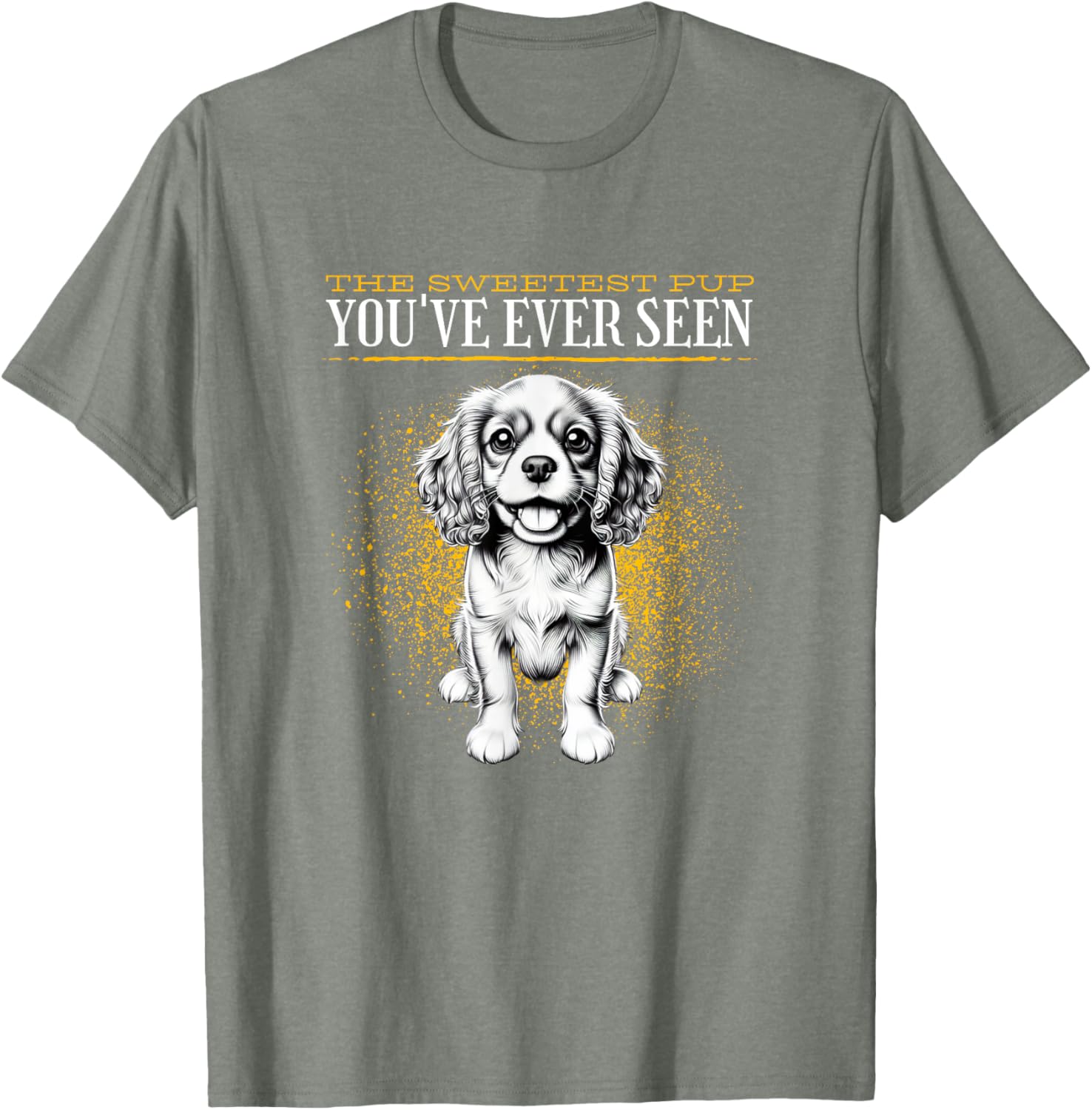 Cute Cavalier King Charles Spaniel Puppy T-Shirt for Dog Lovers - 2
