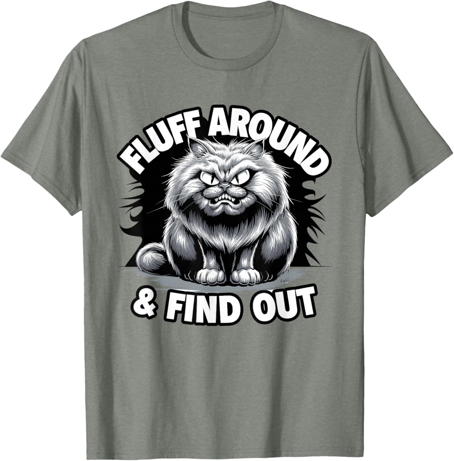 Funny Sarcastic Cat Lady Quote T-Shirt for Pet Lovers and Cat Moms - 4