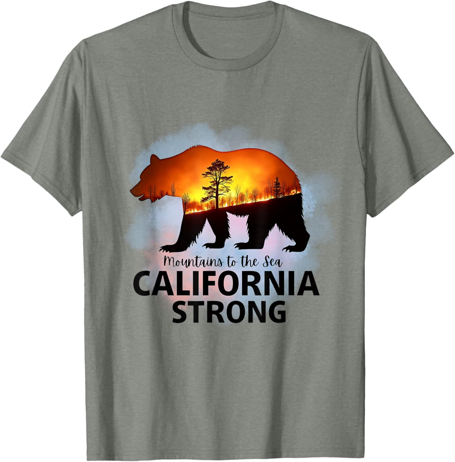 California Strong Bear T-Shirt for Nature Lovers and Adventurers - 11