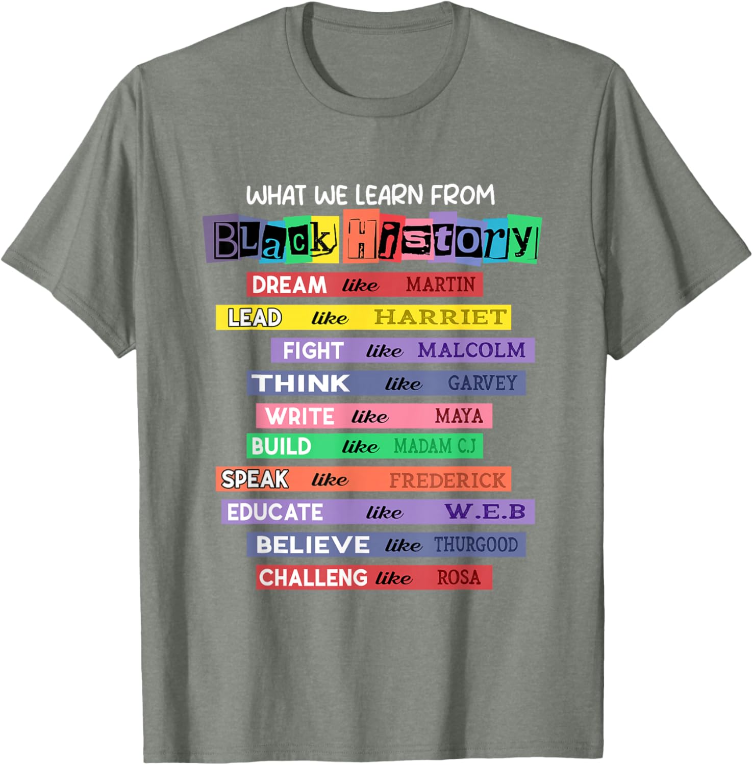 Celebrate Black History Month with Inspired Learning T-Shirt - 6