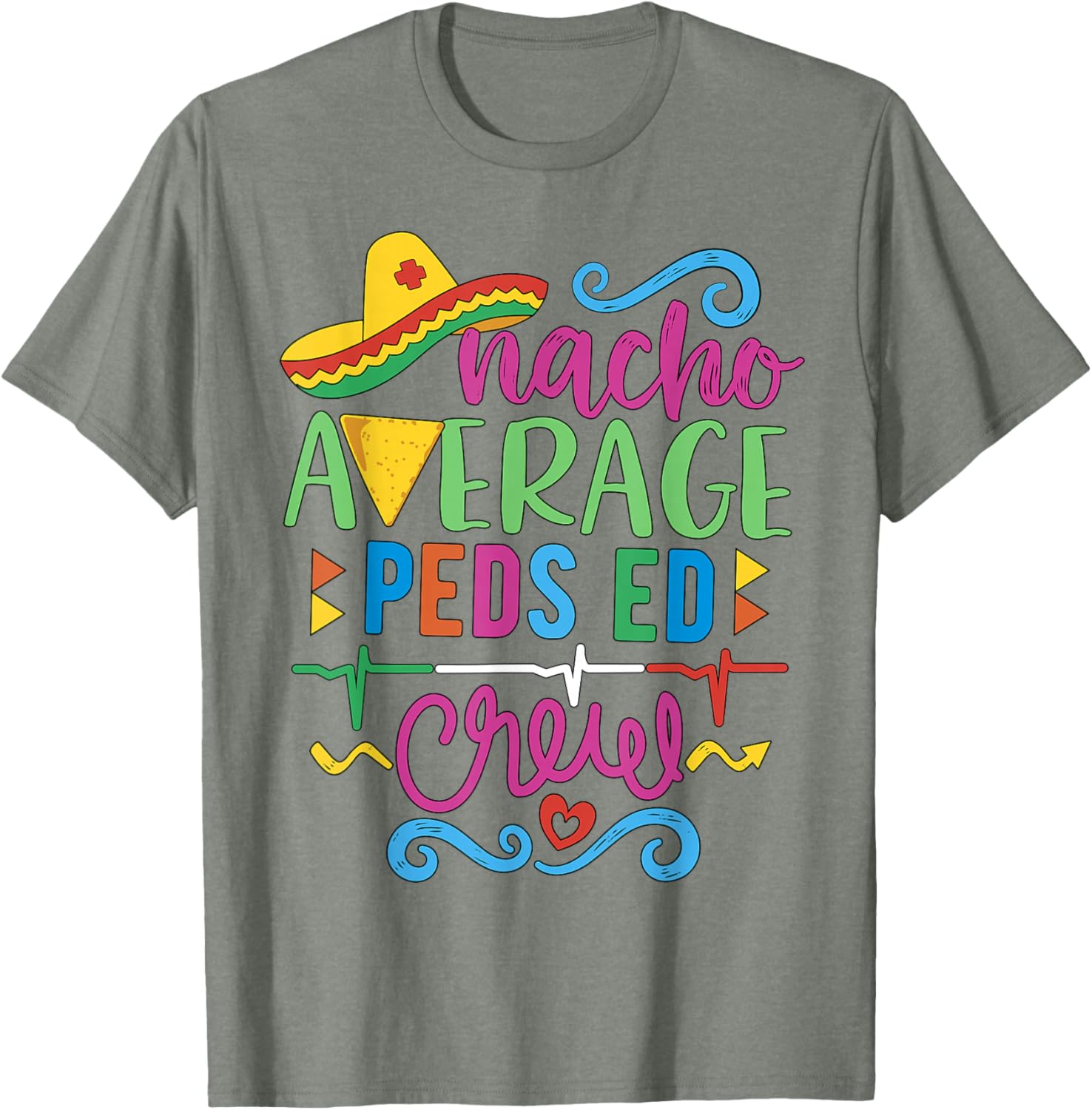 Emergency Nurse Techs Peds ED Crew T-Shirt for Pediatric Healthcare Heroes - 22