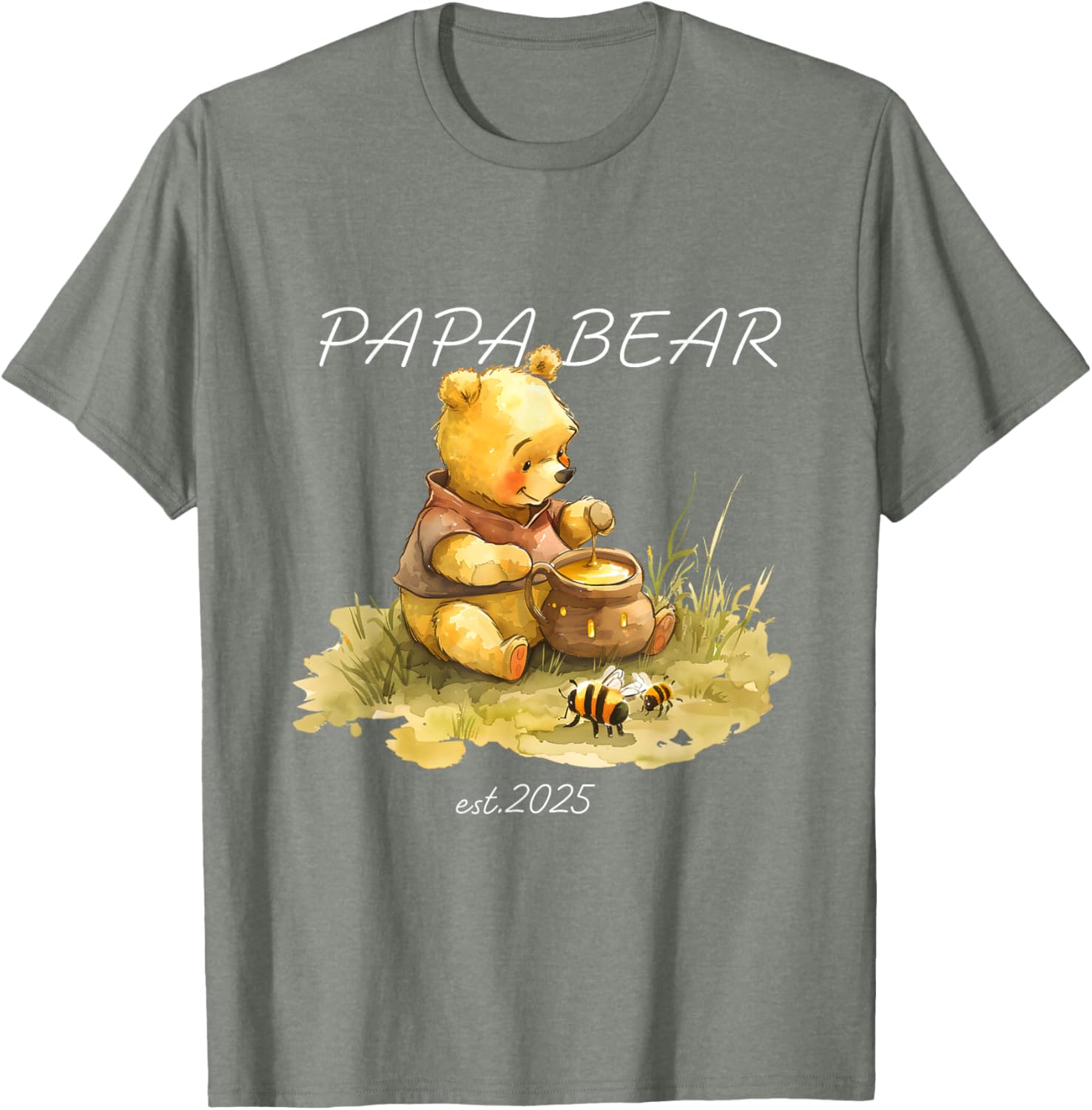 Cute Papa Bear Honey T-Shirt for Dads β Stylish and Comfy Men's Tee - 12