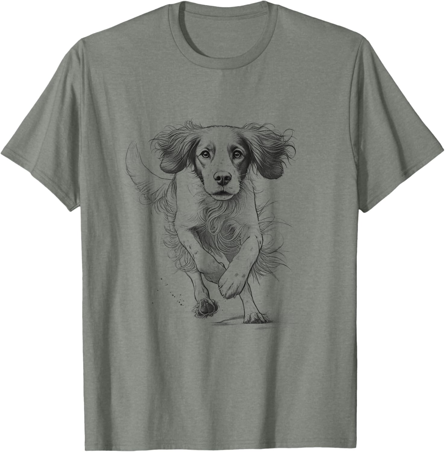 Brittany Spaniel Running T-Shirt for Dog Lovers - Unisex Design - 4