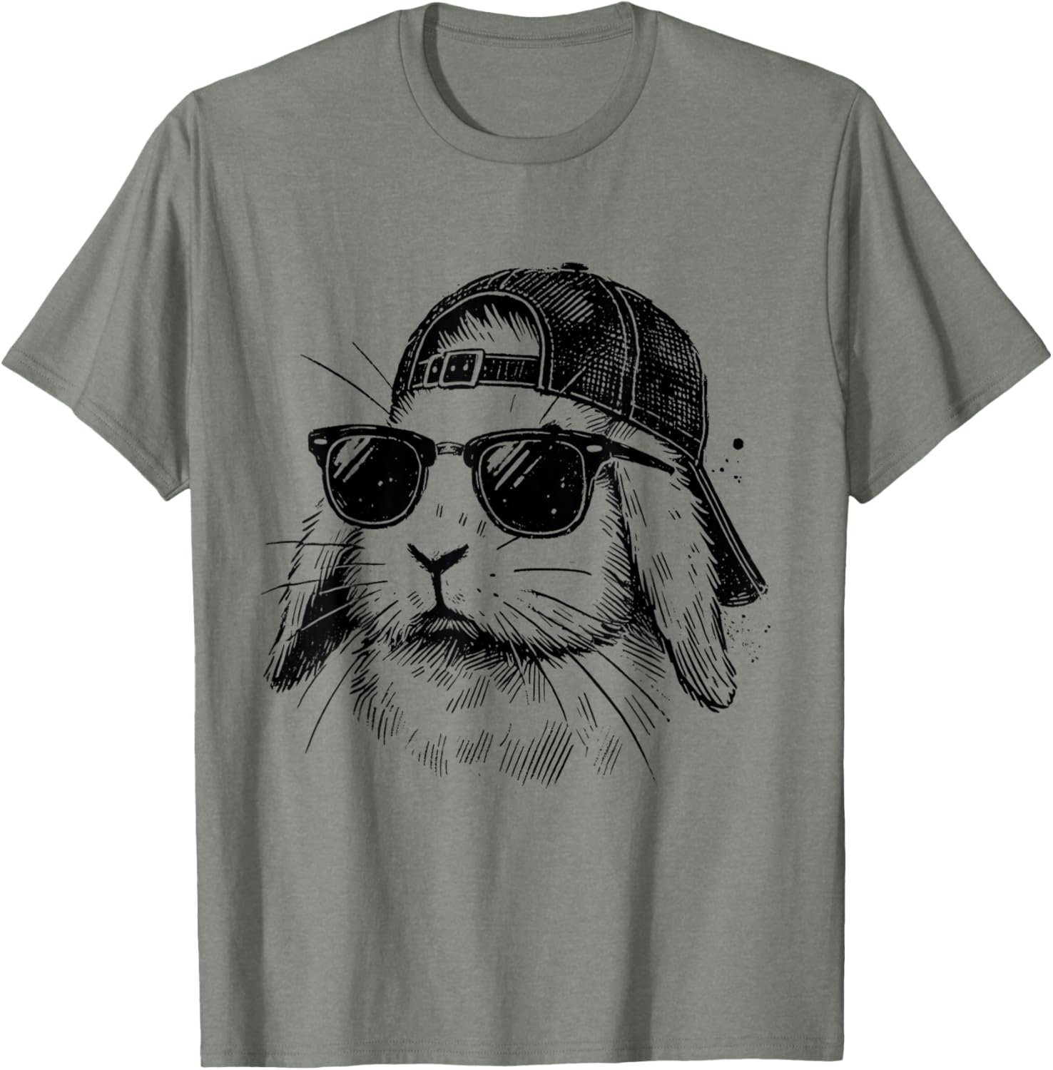 Bunny Face Sunglasses Easter T-Shirt for Boys Men and Kids - 11