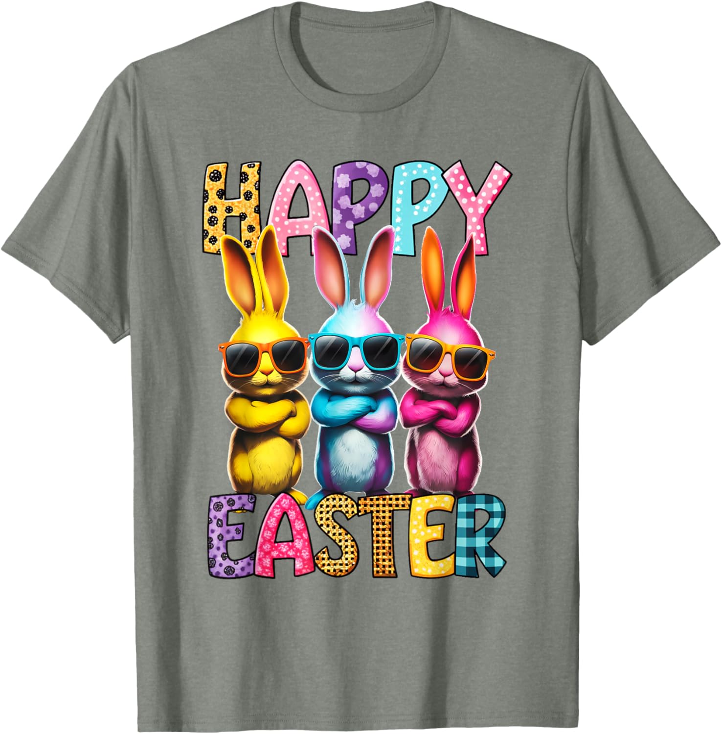 Funny Easter Bunny T-Shirt for Kids and Adults - Happy Easter Tees - 4