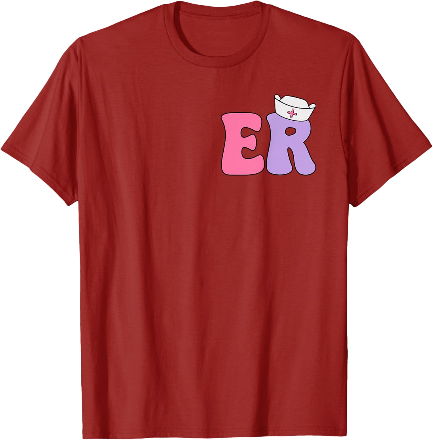 Emergency Nurse T-Shirt for ER Professionals Dual-Sided Design Apparel - 6