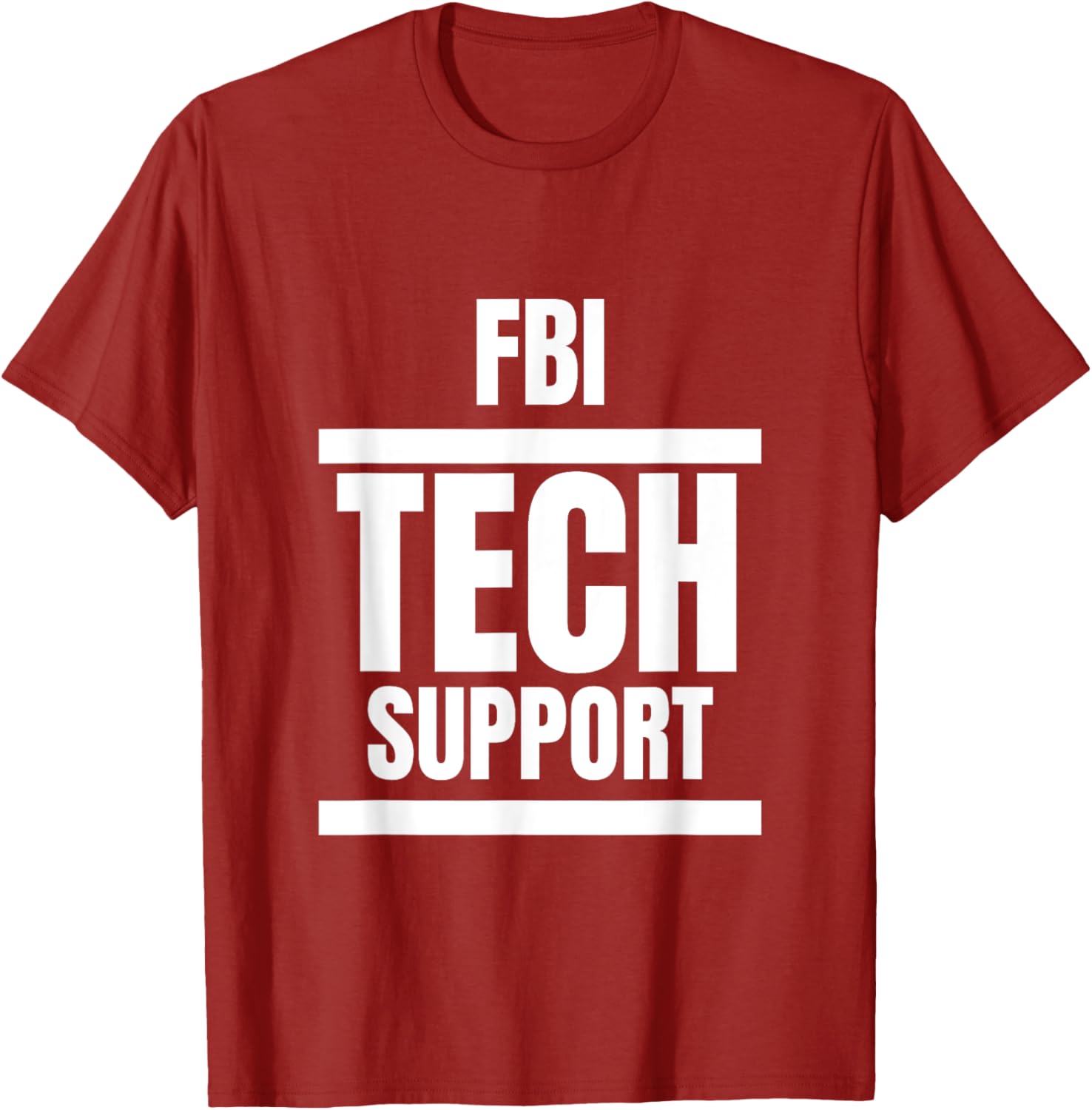 FBI Tech Support T-Shirt Fun Graphic Tee for Casual Everyday Wear - 2