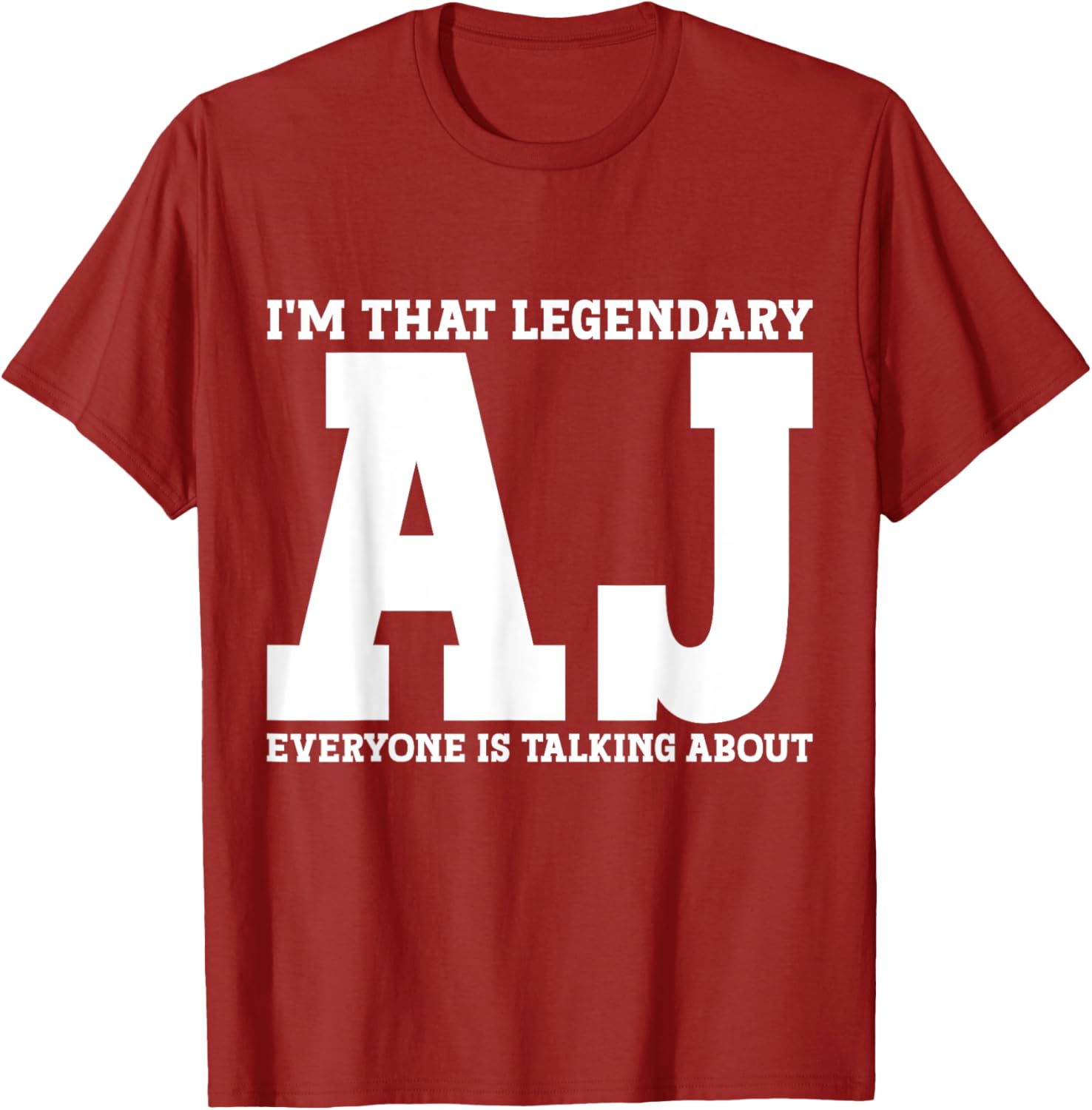 Funny AJ Personal Name T-Shirt for Unique Style and Casual Comfort - 4