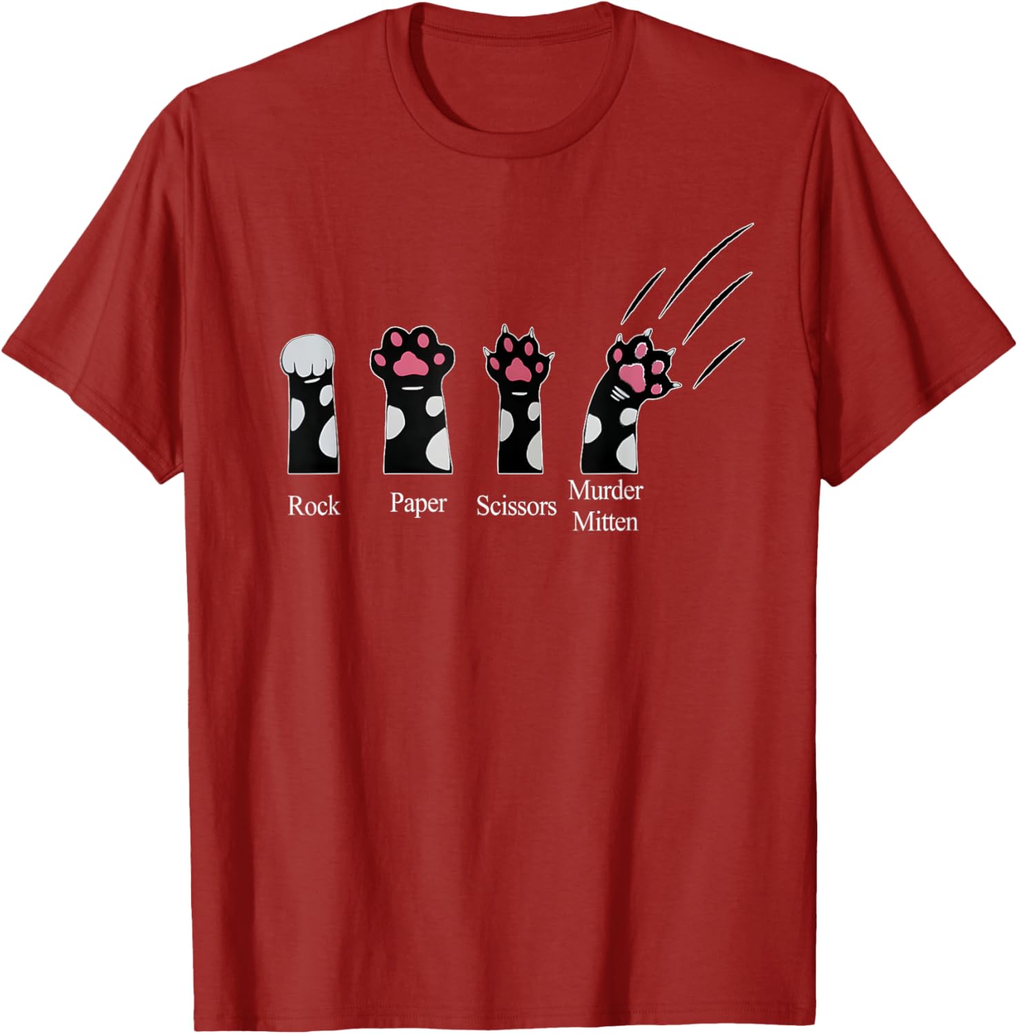 Cute Cats Rock Paper Scissors Murder Mittens Funny T-Shirt for Cat Lovers - 23