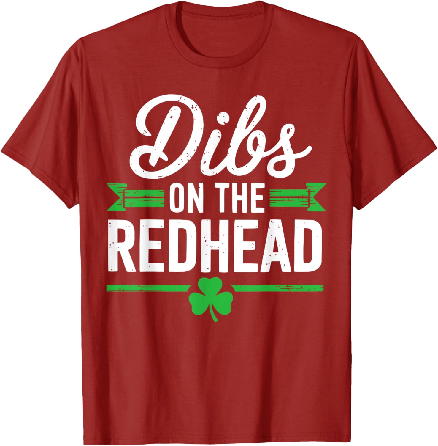 Funny St Patrick's Day Dibs On The Redhead Shamrock T-Shirt for Fun Celebrations - 9