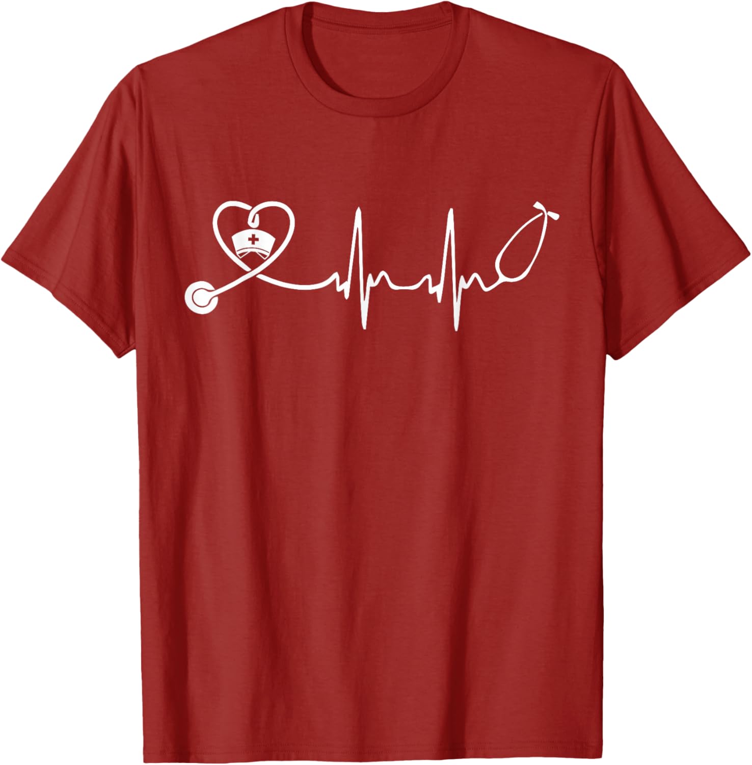 Cute Nurse Stethoscope Heartbeat T-Shirt for Nurse Week 2025 - 10