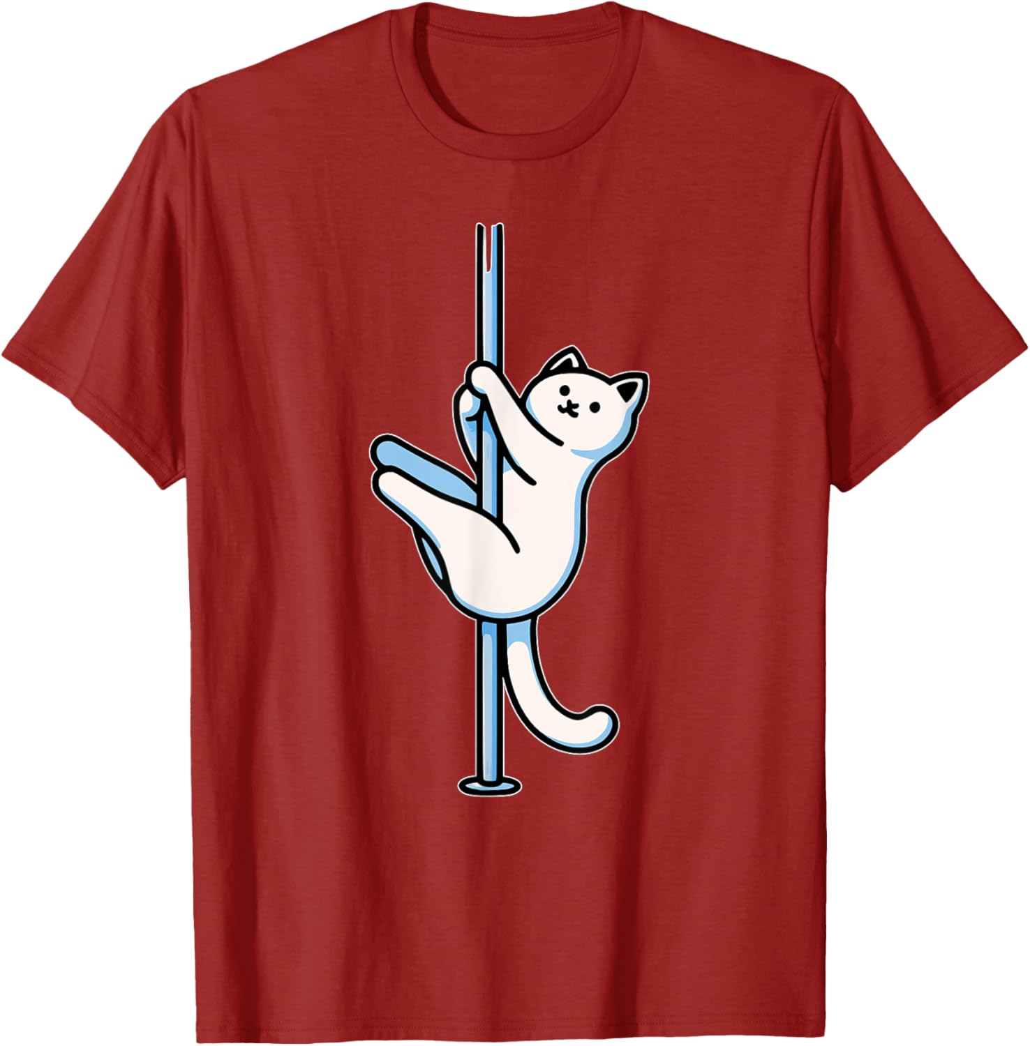 Funny Cat Pole Dancer T-Shirt Adorable Gift for Cat Lovers-Unisex Design - 15