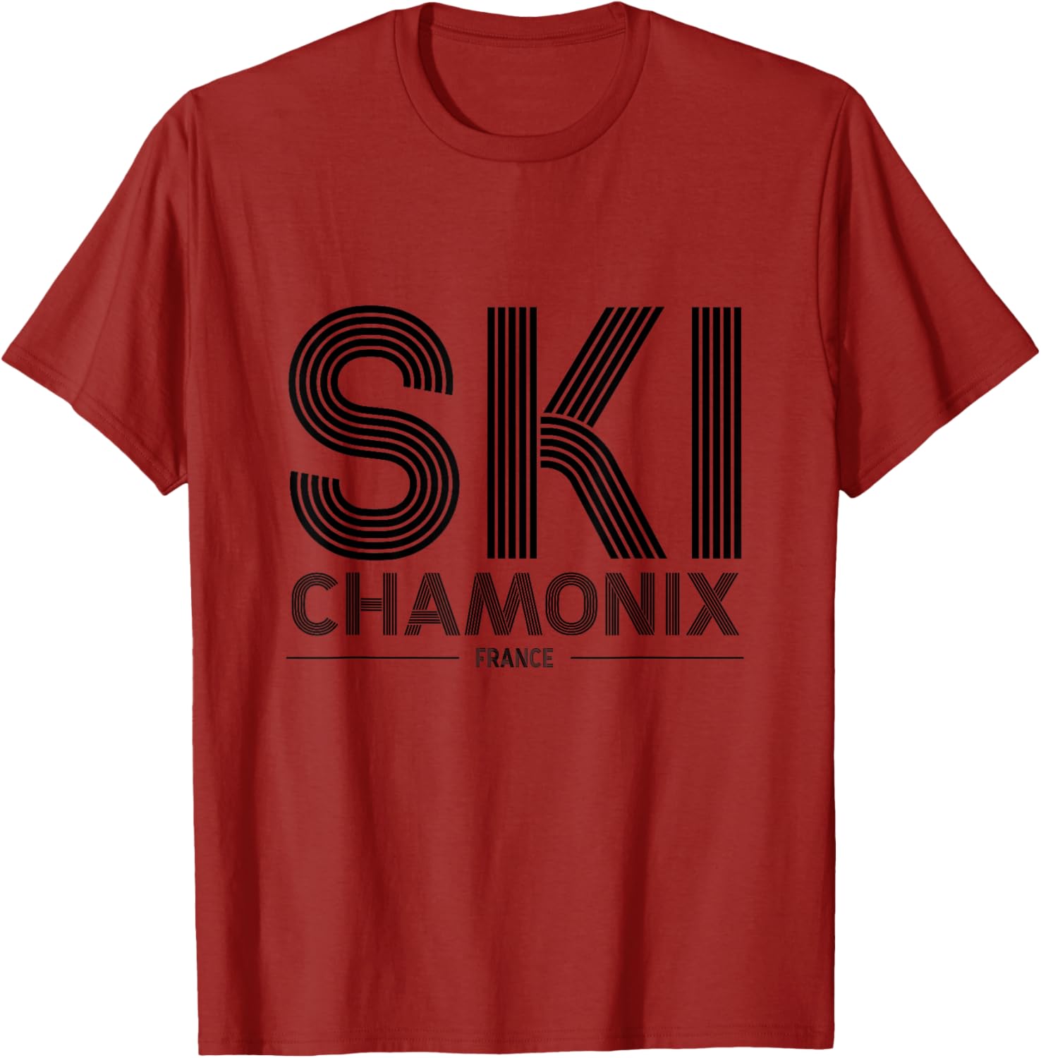 Chamonix Ski Resort T-Shirt for Ski Lovers in the French Alps - 9