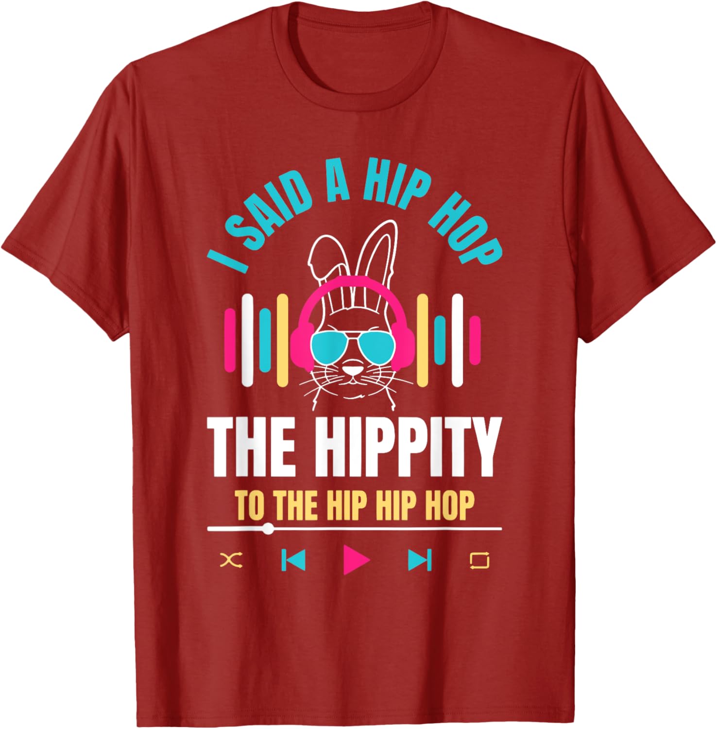 Funny Hip Hop Bunny Easter T-Shirt for Kids and Adults β Cute Spring Tee - 15