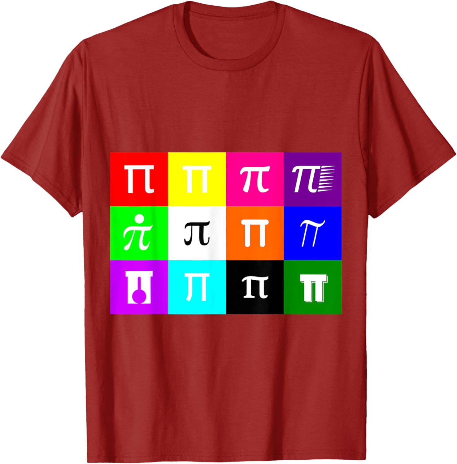 Colorblock Happy Pi Day T-Shirt for Math Geometry Nerds and Geeks - 21