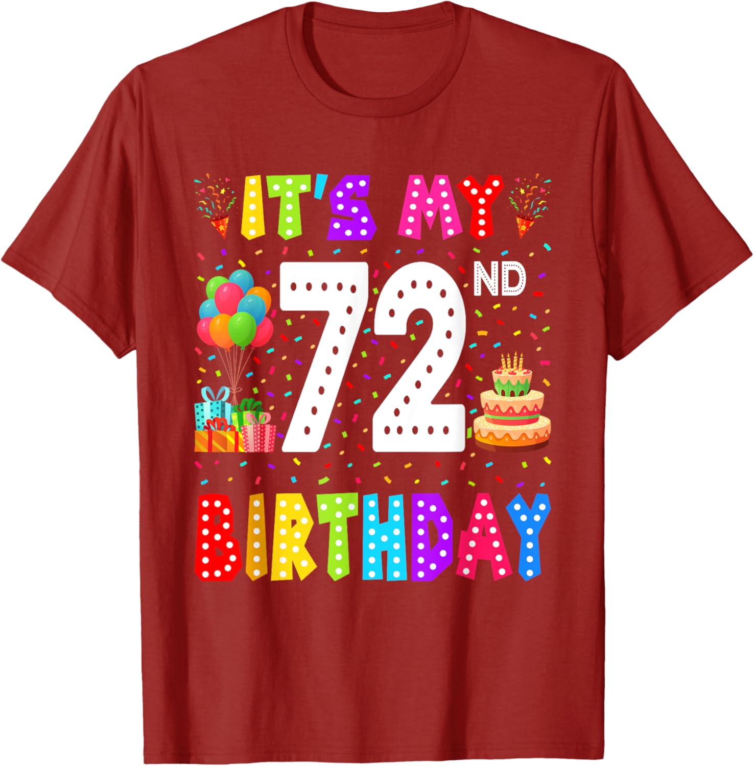 Funny 72nd Birthday T-Shirt for Men and Women - Perfect Gift Idea - 21