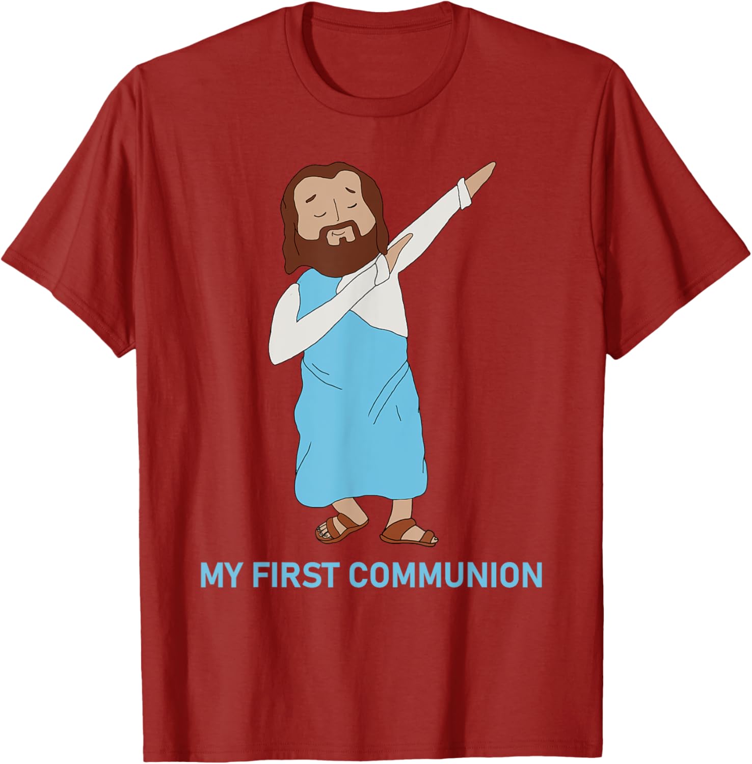 Funny Dabbing Jesus T-Shirt for First Communion - Catholic Gift - 8