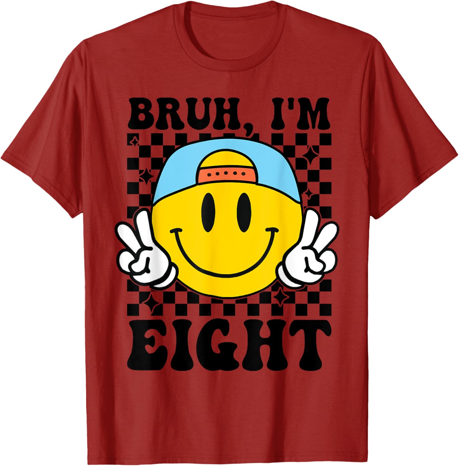 Groovy 8th Birthday T-Shirt for Boys and Girls Fun Gift Idea - 5