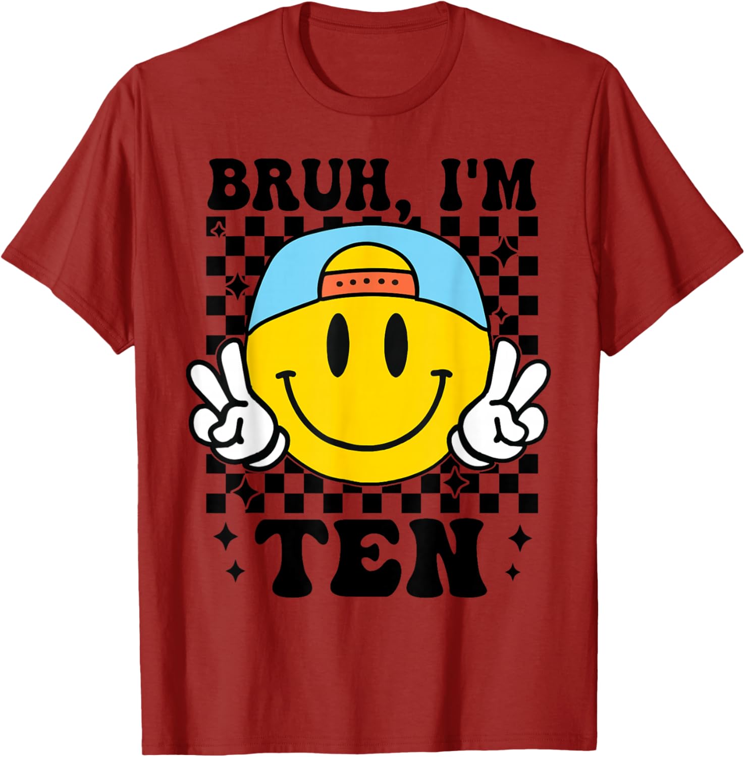 Groovy 10th Birthday T-Shirt for Boys Girls Fun Trendy Design - 20