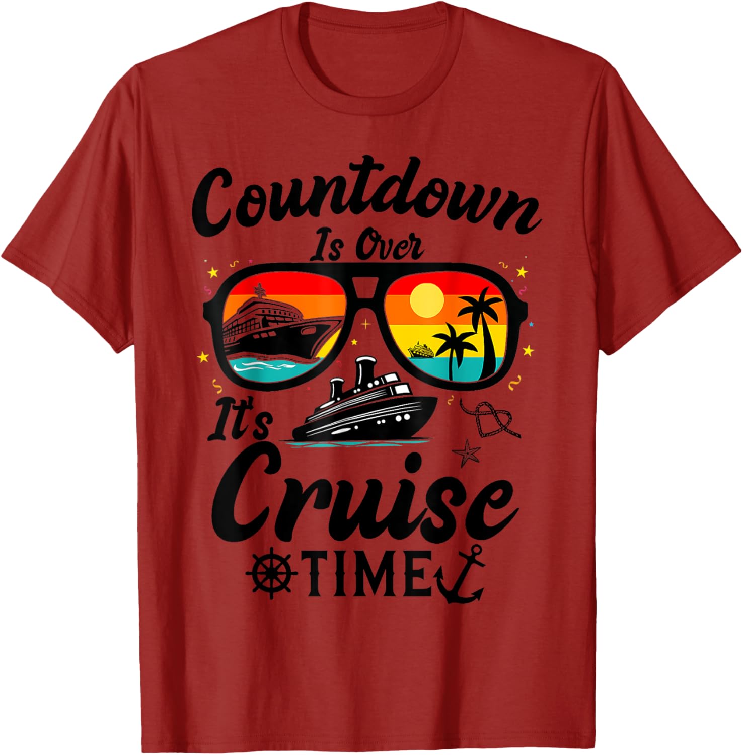 Cruise Time Countdown T-Shirt for Men and Women - Fun Vacation Apparel - 4