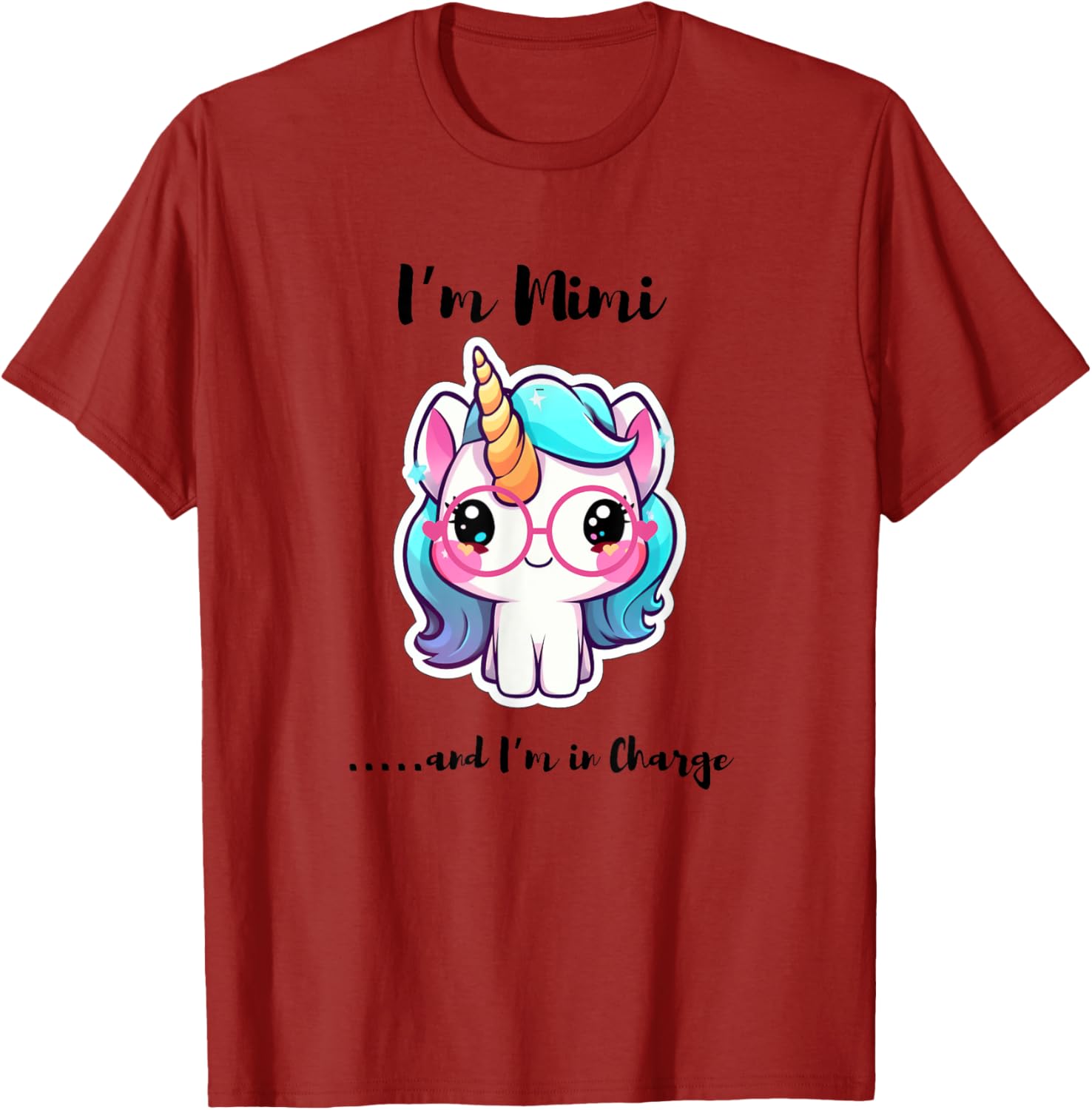 Funny I'm Mimi and I'm in Charge Unicorn T-Shirt for Kids and Adults - 10