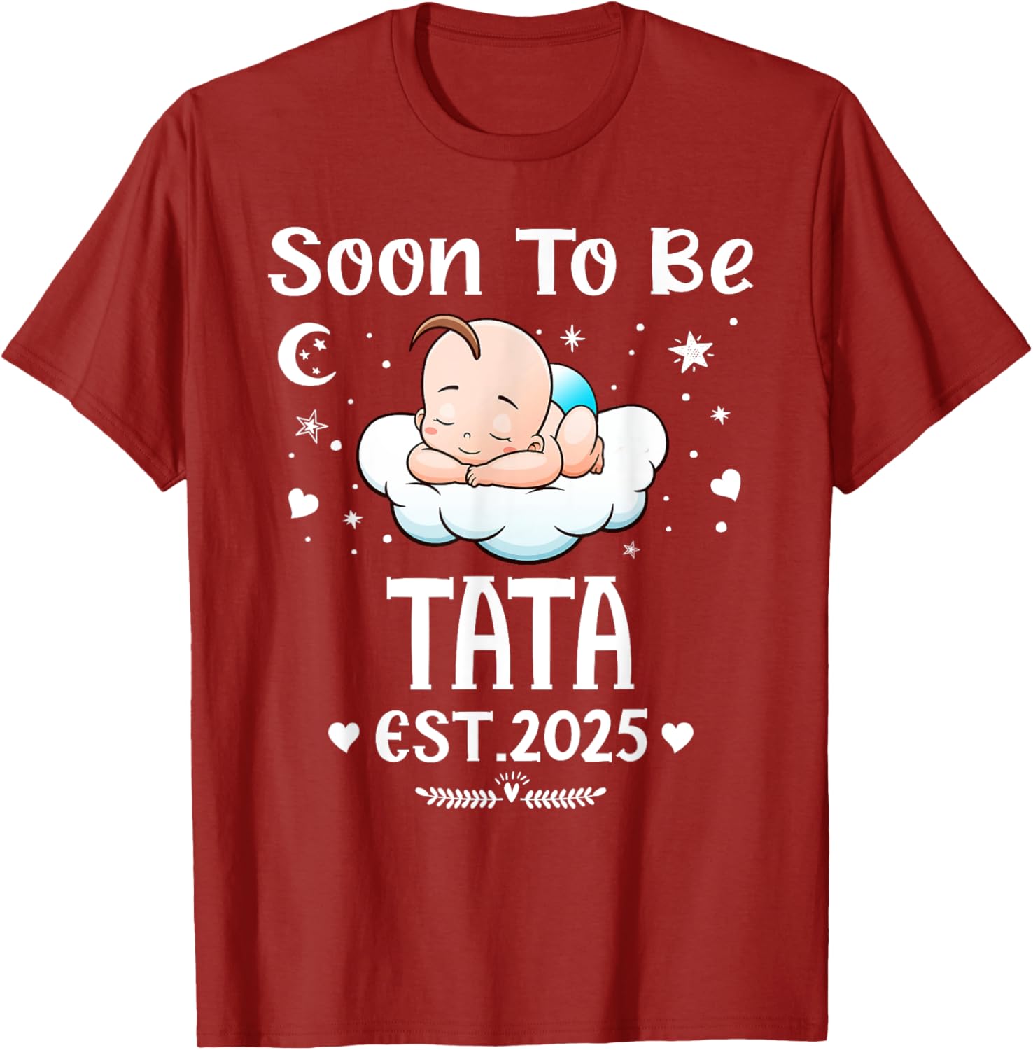 Cute Hearts Father's Day T-Shirt for 2025 by Soon To Be Tata - 20