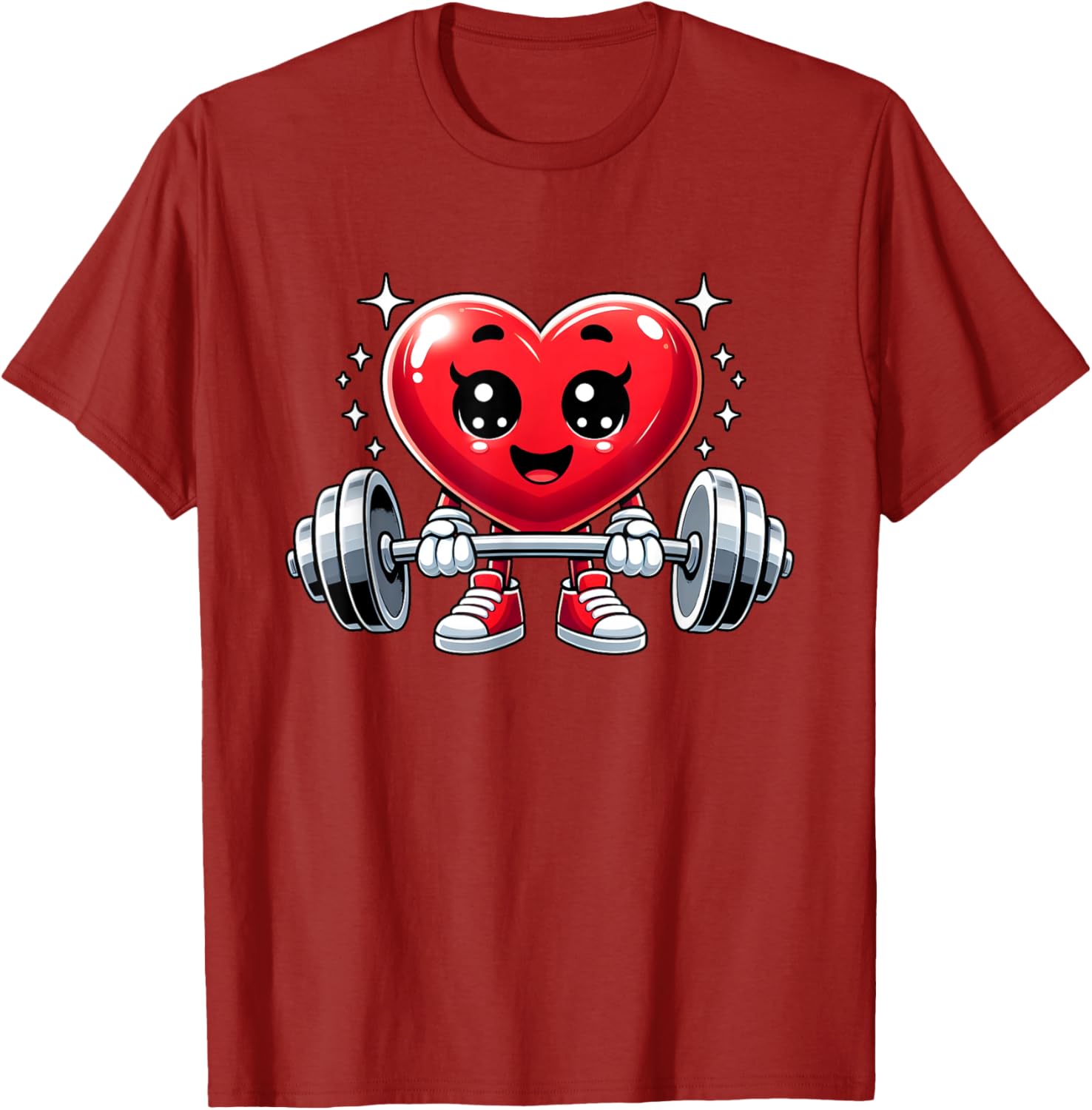 Funny Valentine's Day Heart Workout Fitness T-Shirt for Gym Lovers - 6