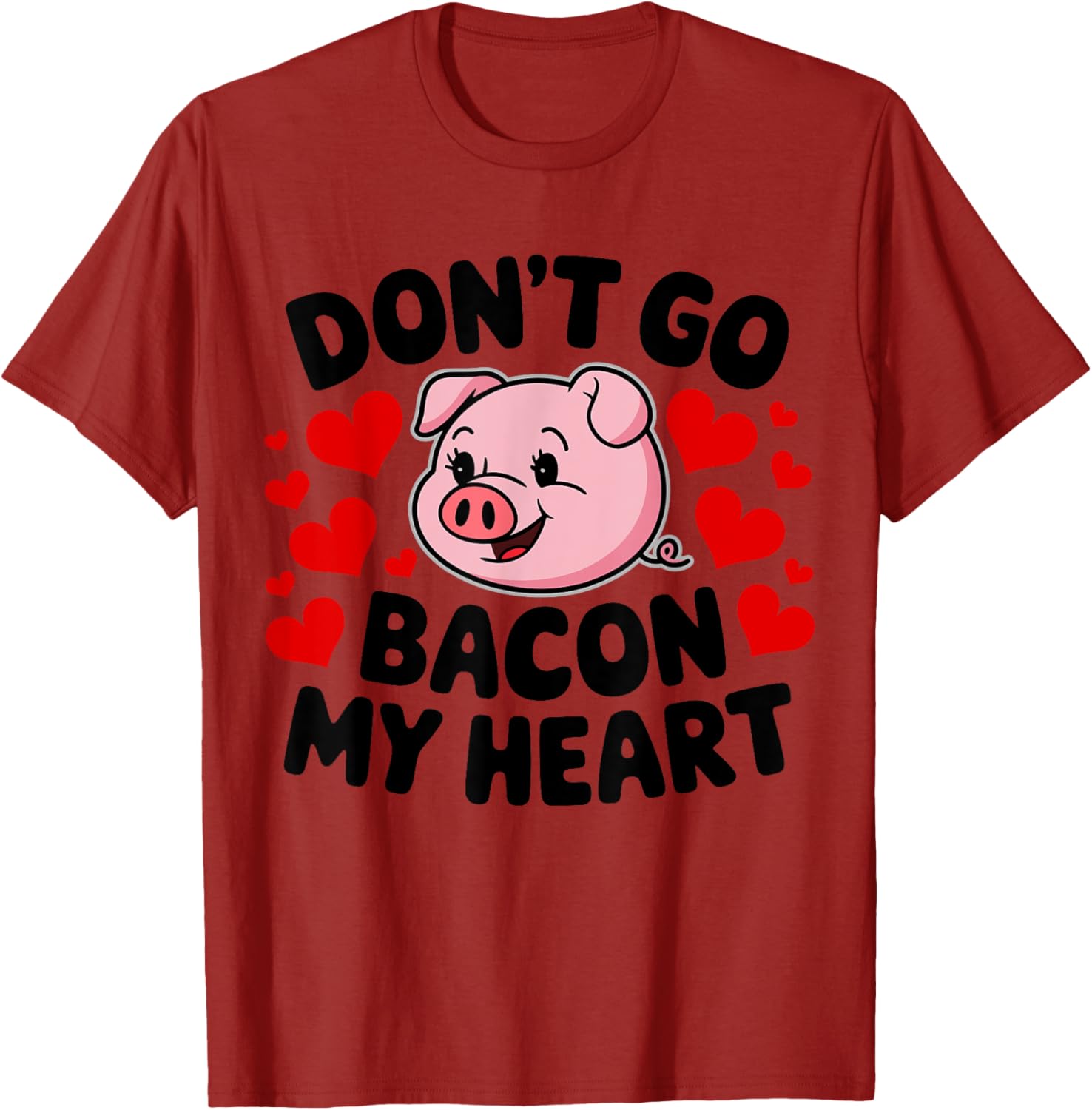 Cute Couples Valentine's T-Shirt Don't Go Bacon My Heart Edition - 5
