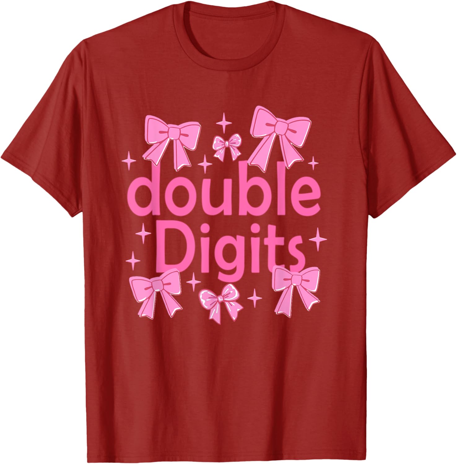 Cute Coquette Bow 10th Birthday T-Shirt for Girls - Perfect Gift for Kids - 15