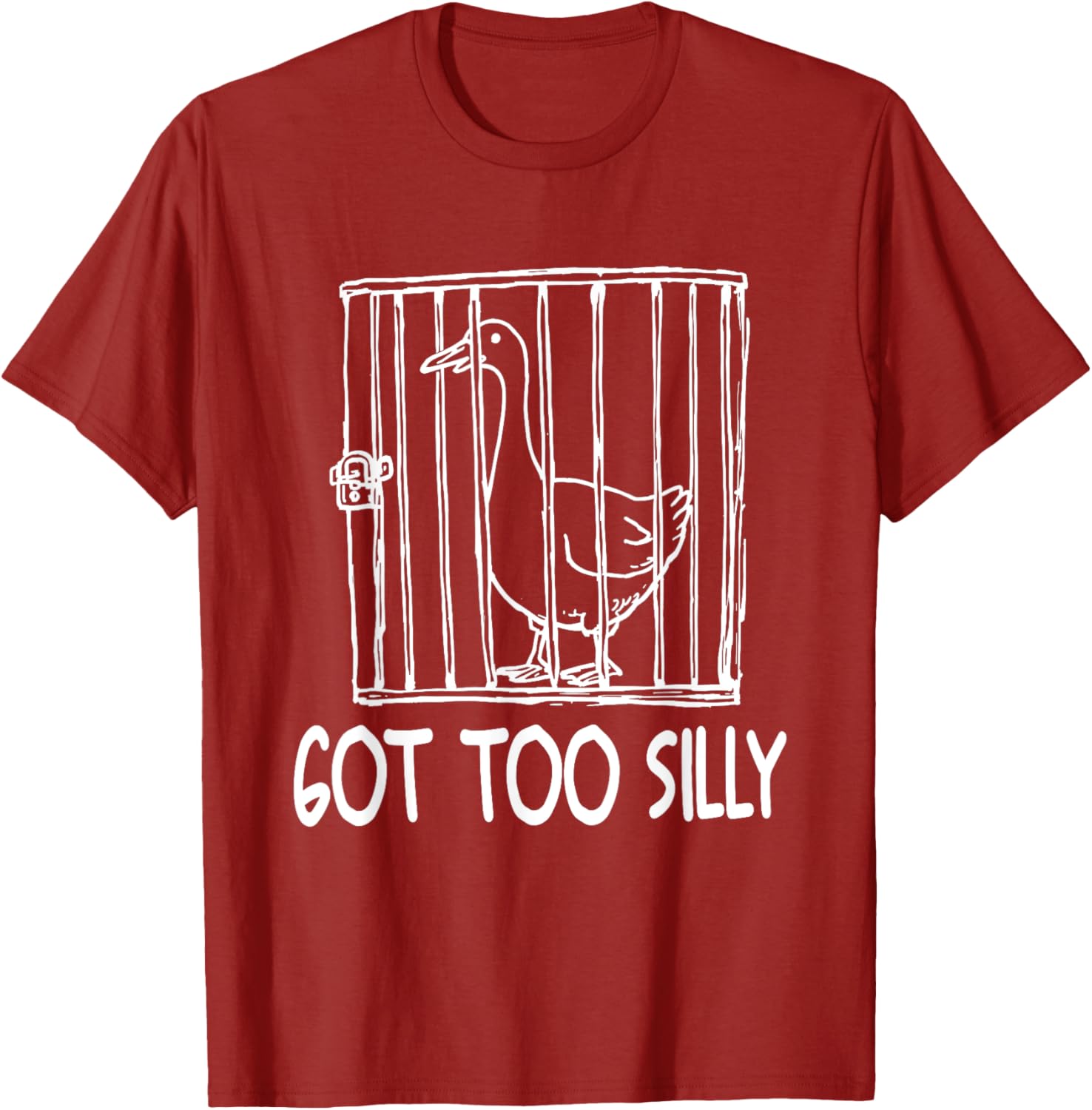 Funny Goose Humor T-Shirt for Animal Lovers - Goose Got Too Silly - 13